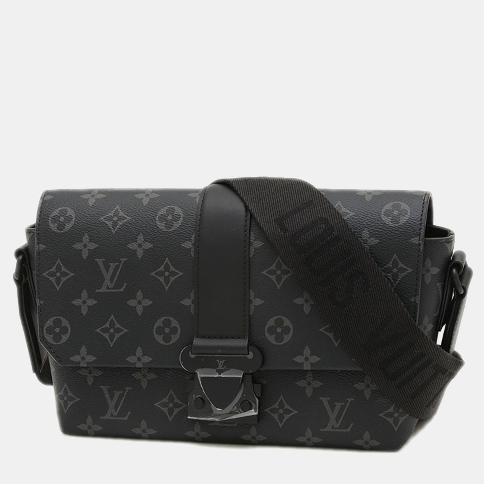 

Louis Vuitton S-Cape Messenger Bag Monogram Eclipse Bag, Black