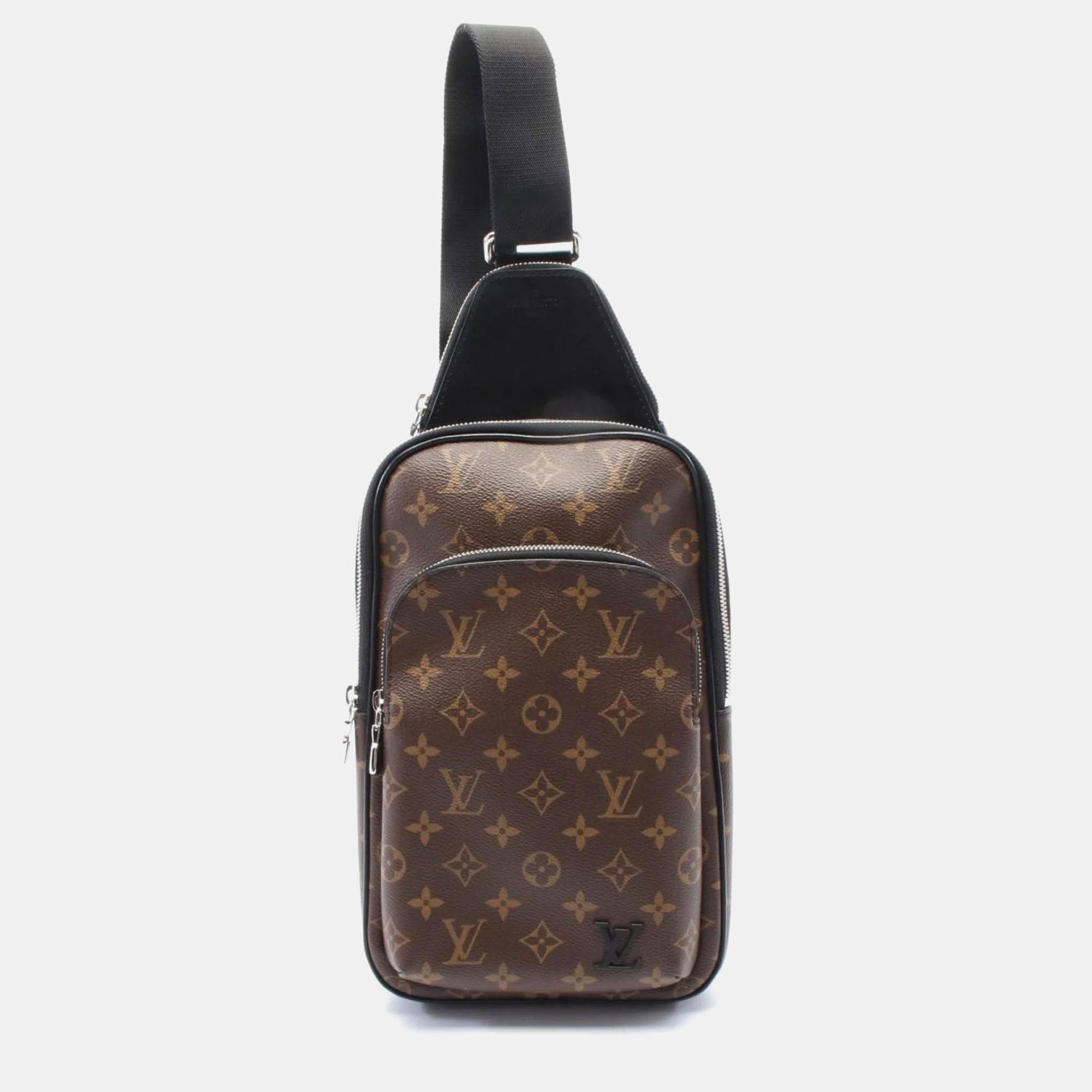 

Louis Vuitton Avenue Monogram Macassar Brown Black Coated Canvas Sling Bag