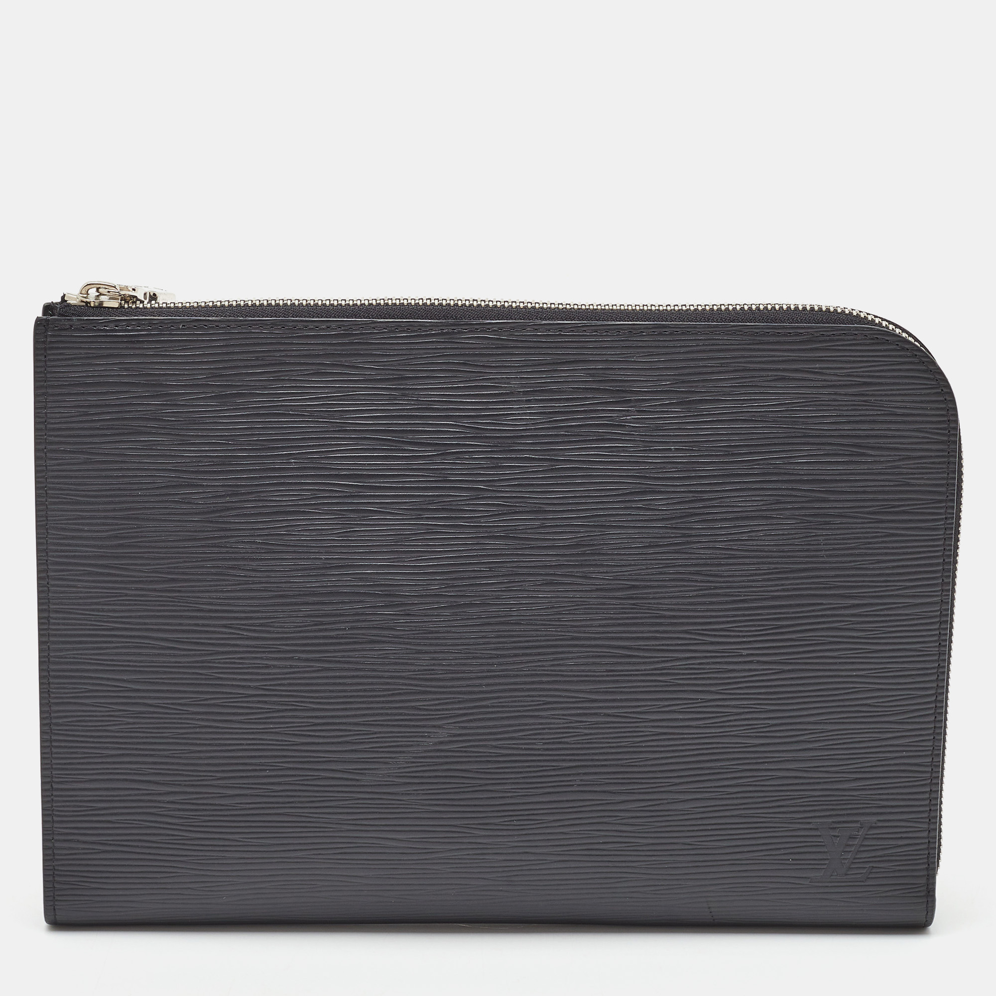 

Louis Vuitton Black Epi Leather Pochette Homme Clutch Bag