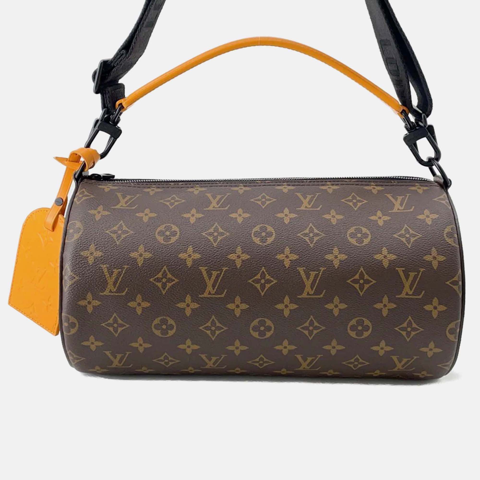 

Louis Vuitton Soft Polochon Noir Monogram Macassar Coated Canvas Boston Bag, Brown