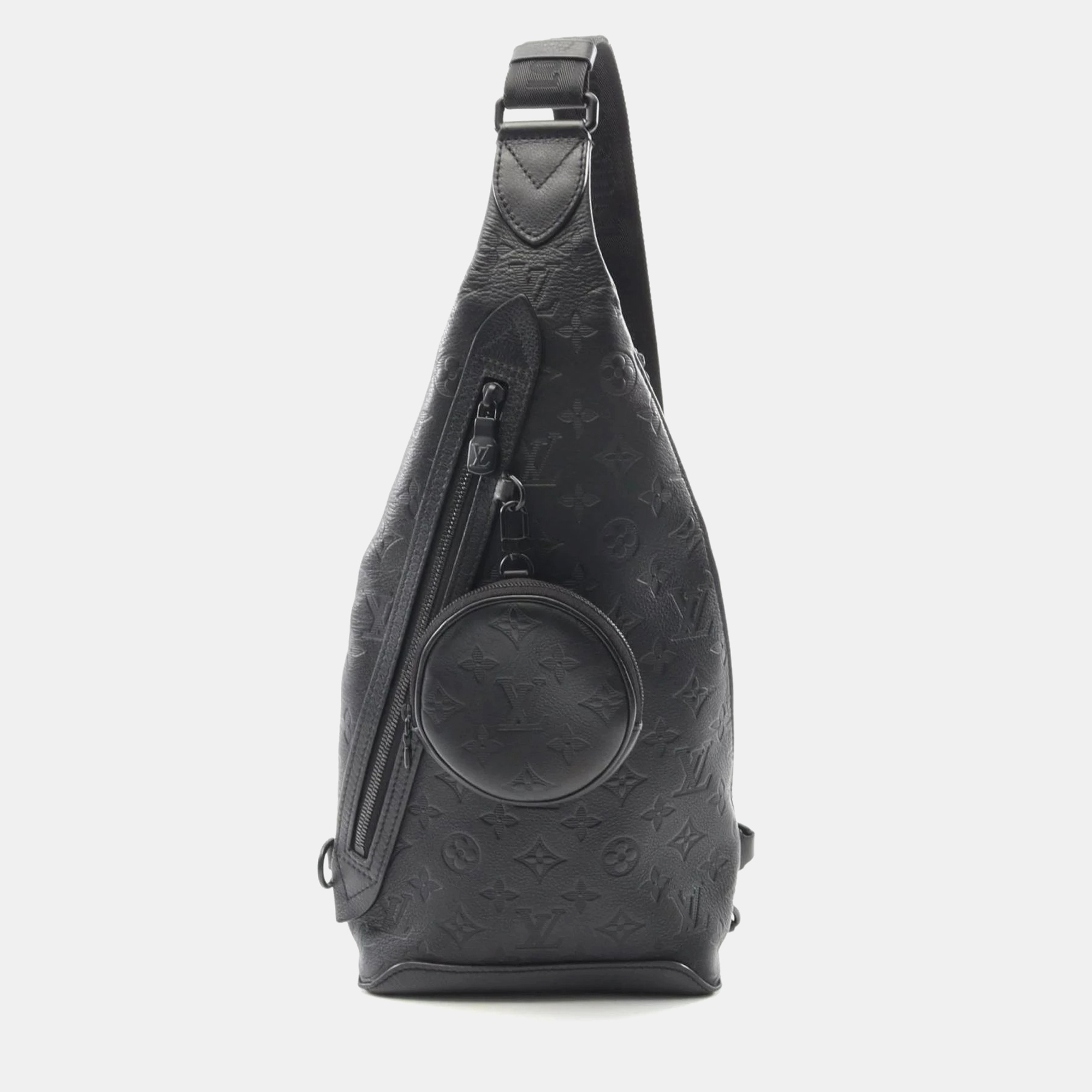 

Louis Vuitton Duo Sling Black Monogram Shadow Leather Crossbody Bag