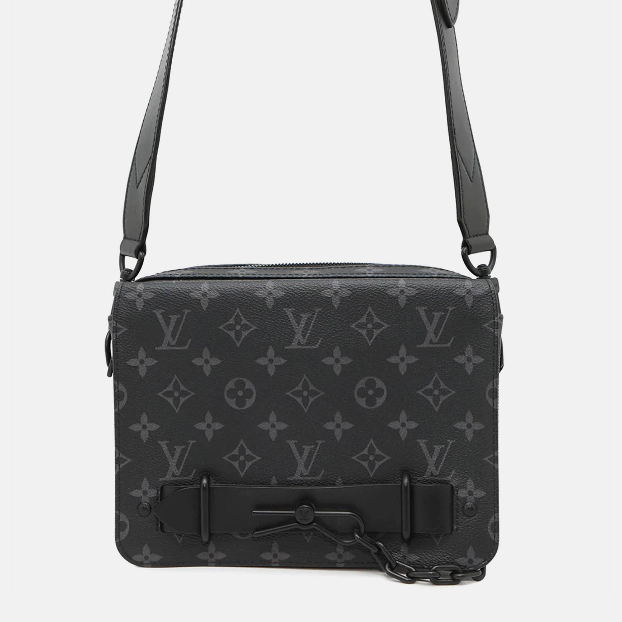 

Louis Vuitton Steamer Messenger Noir Monogram Eclipse, Black