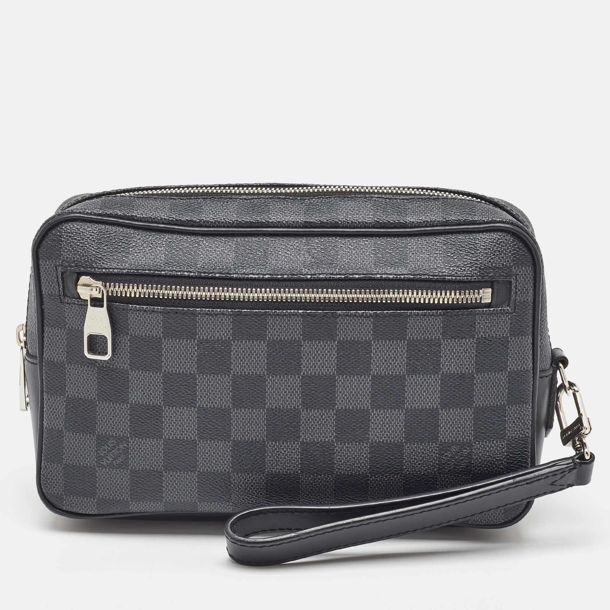 

Louis Vuitton Damier Ebene Canvas Kasai Clutch, Black