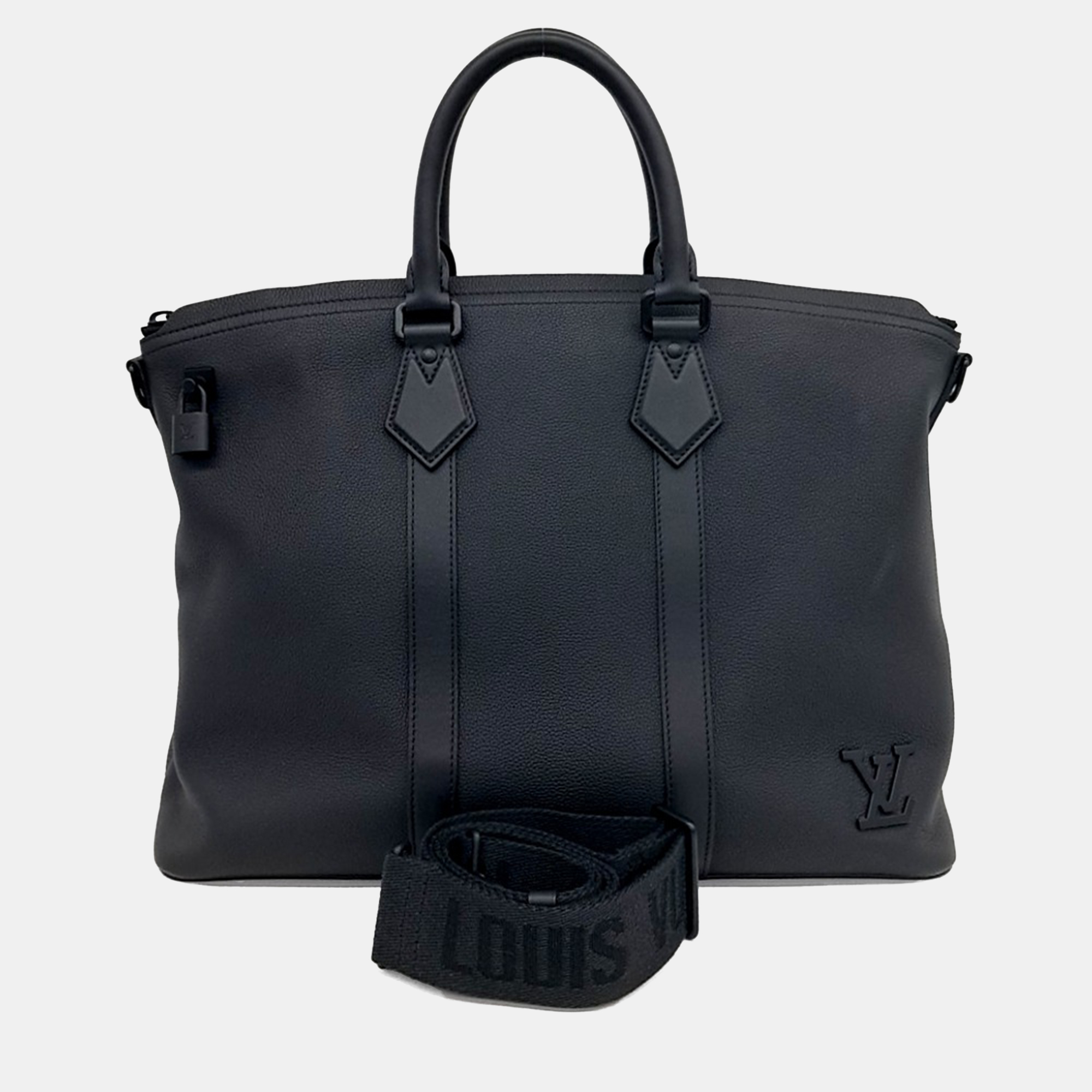 

Louis Vuitton Black Leather Lock It Tote Bag