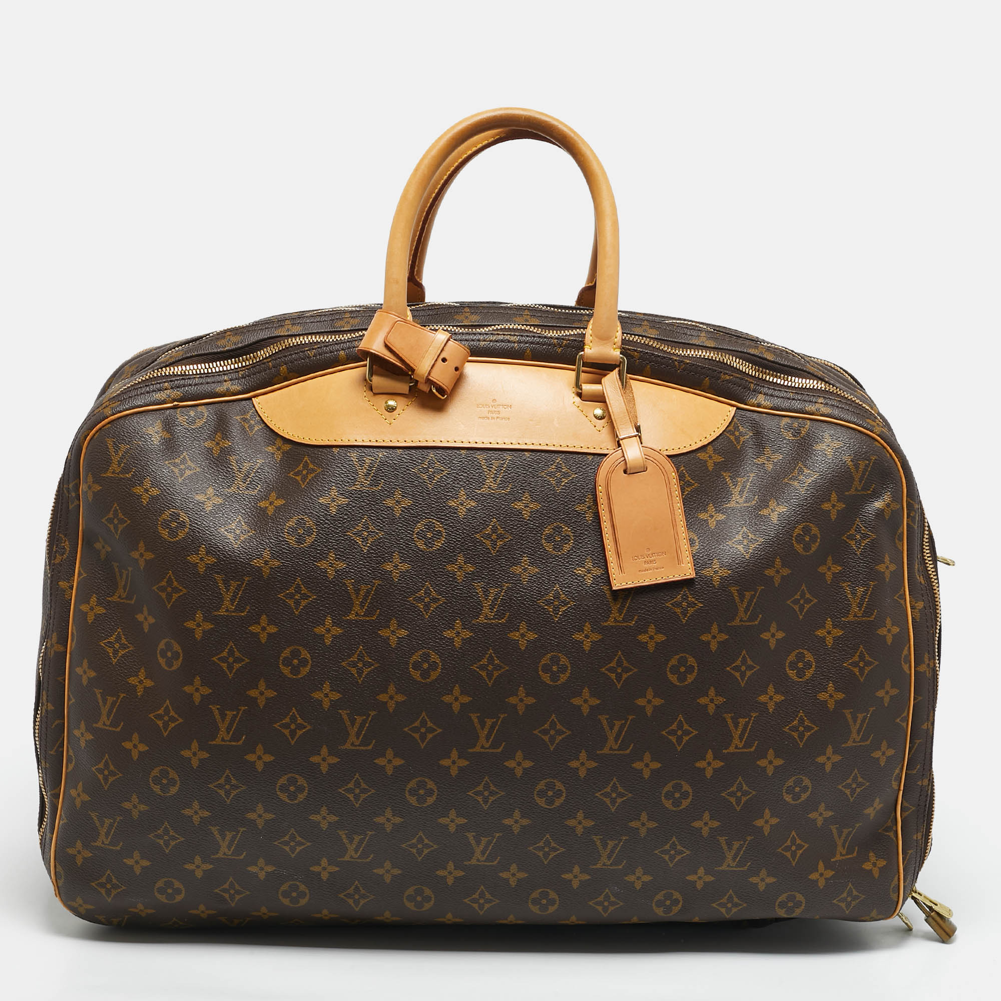 

Louis Vuitton Monogram Canvas Alize 2 Poche Soft Suitcase, Brown