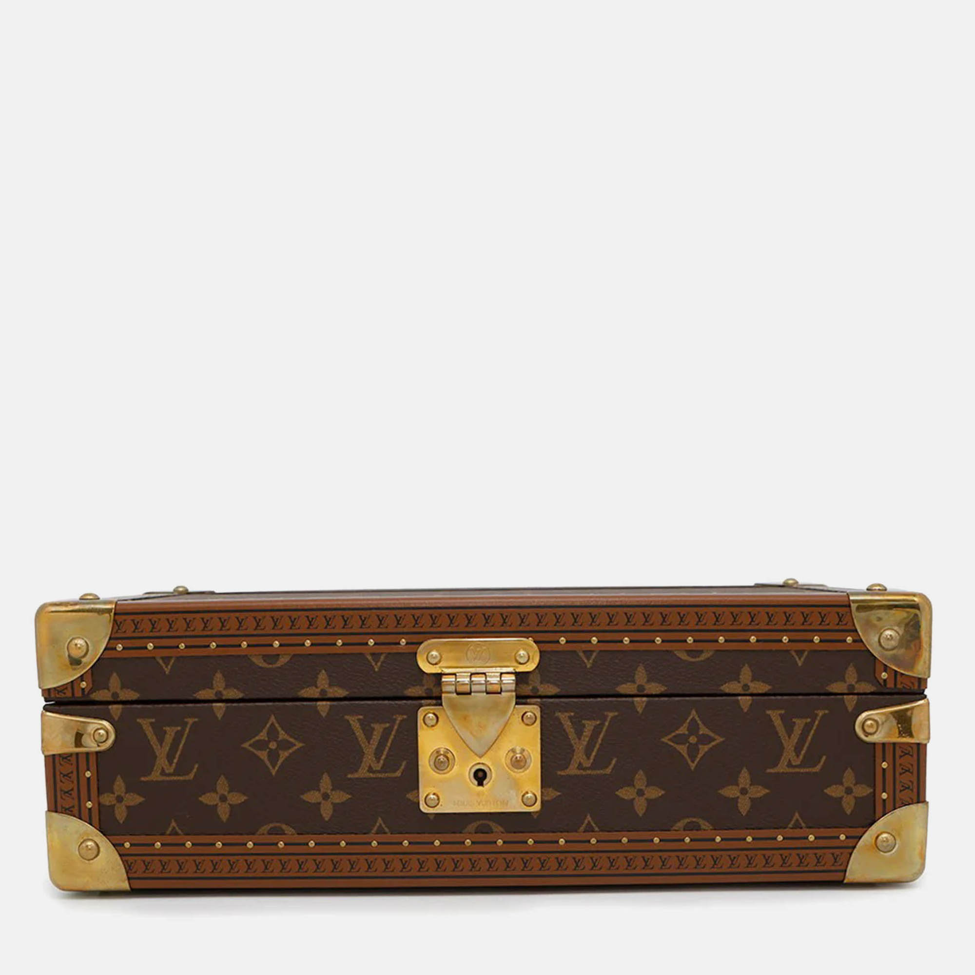 

Louis Vuitton Coffret 8 Montor Beige Monogram, Brown