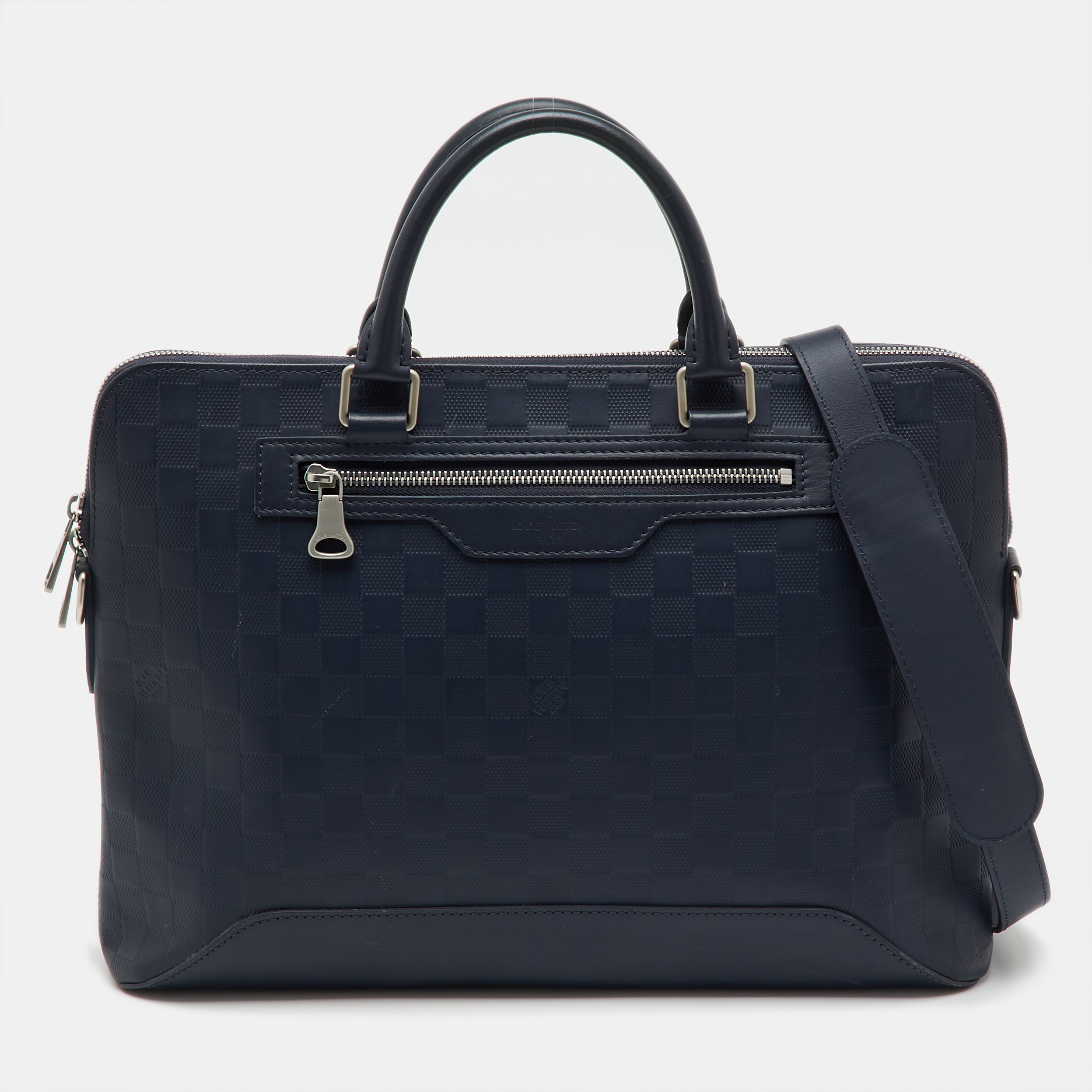 

Louis Vuitton Cosmos Damier Infini Leather Avenue Soft Briefcase, Navy blue