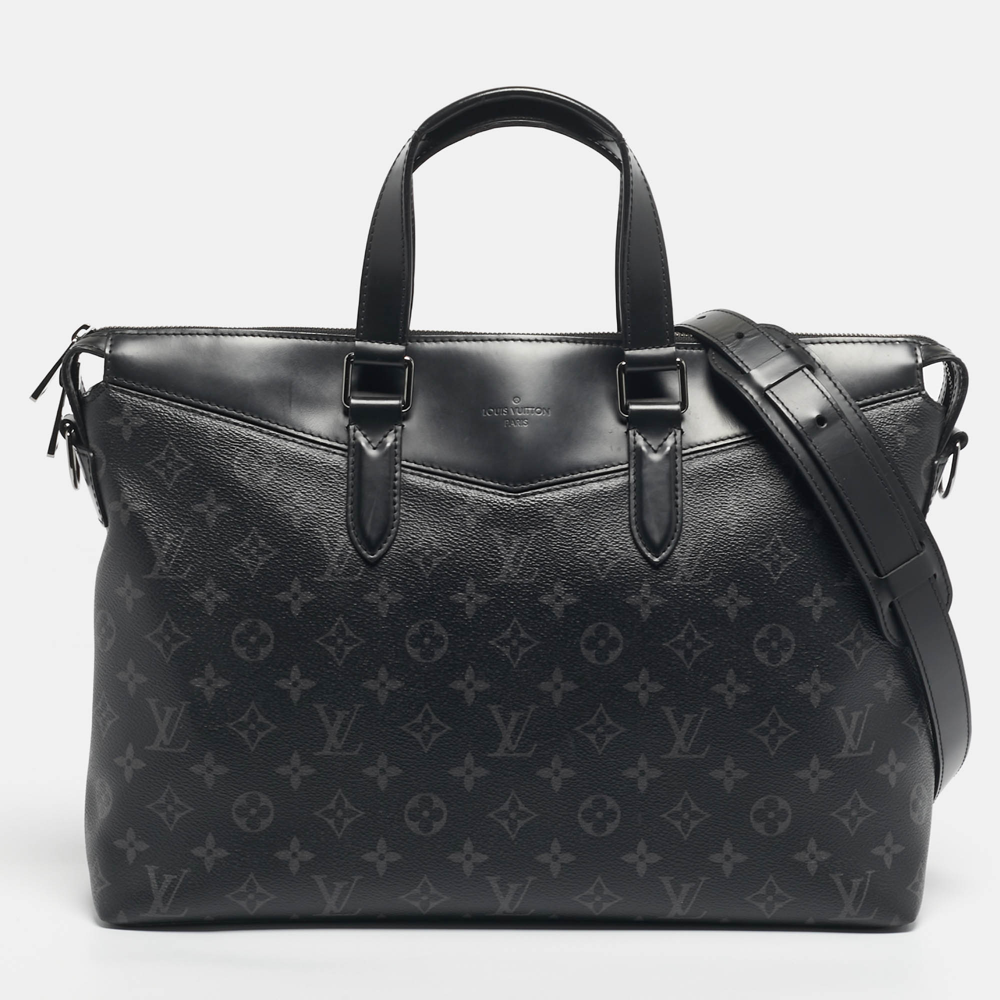 

Louis Vuitton Monogram Eclipse Canvas Explorer Briefcase, Black