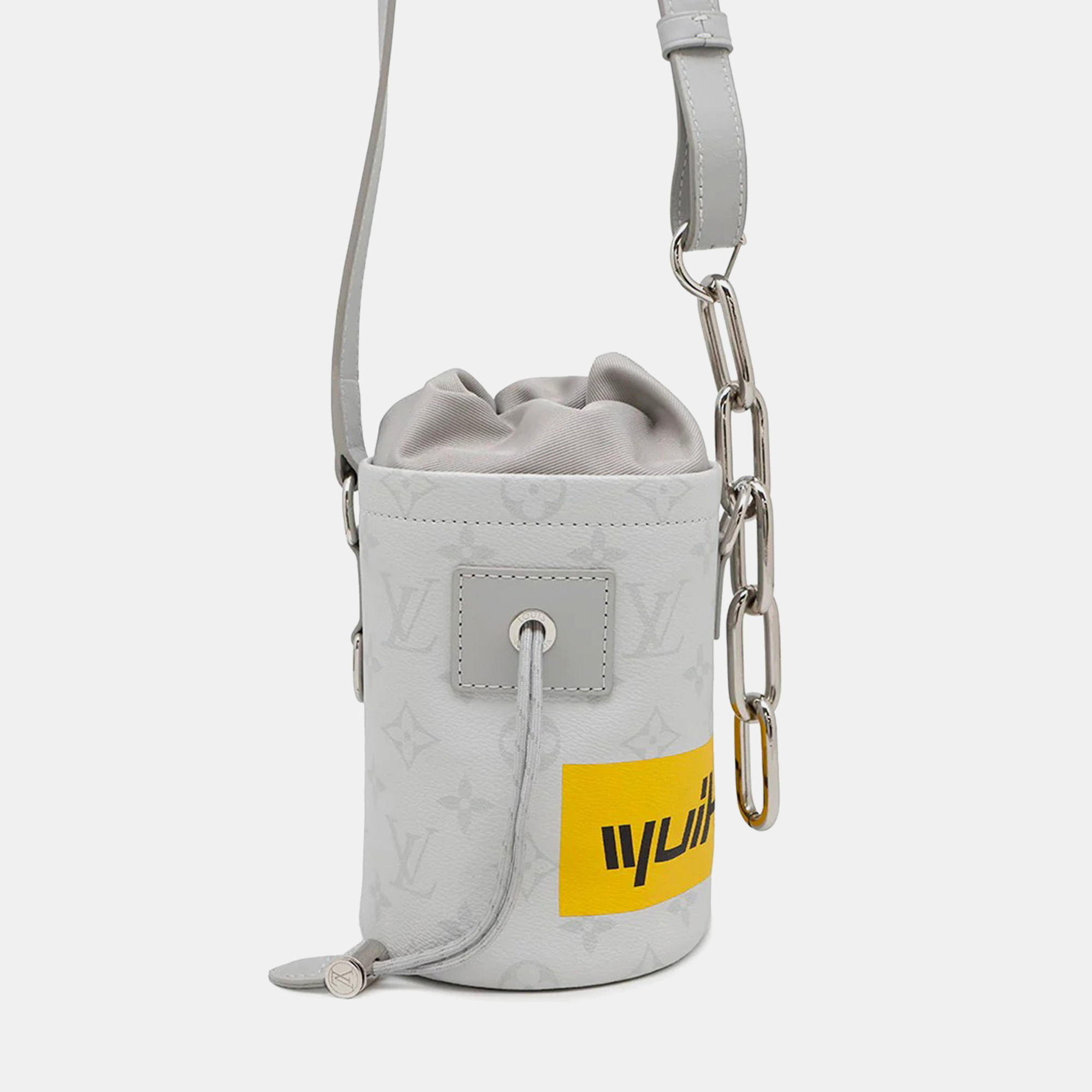 

Louis Vuitton Chalk Nano Gray Monogram Handbag, Grey