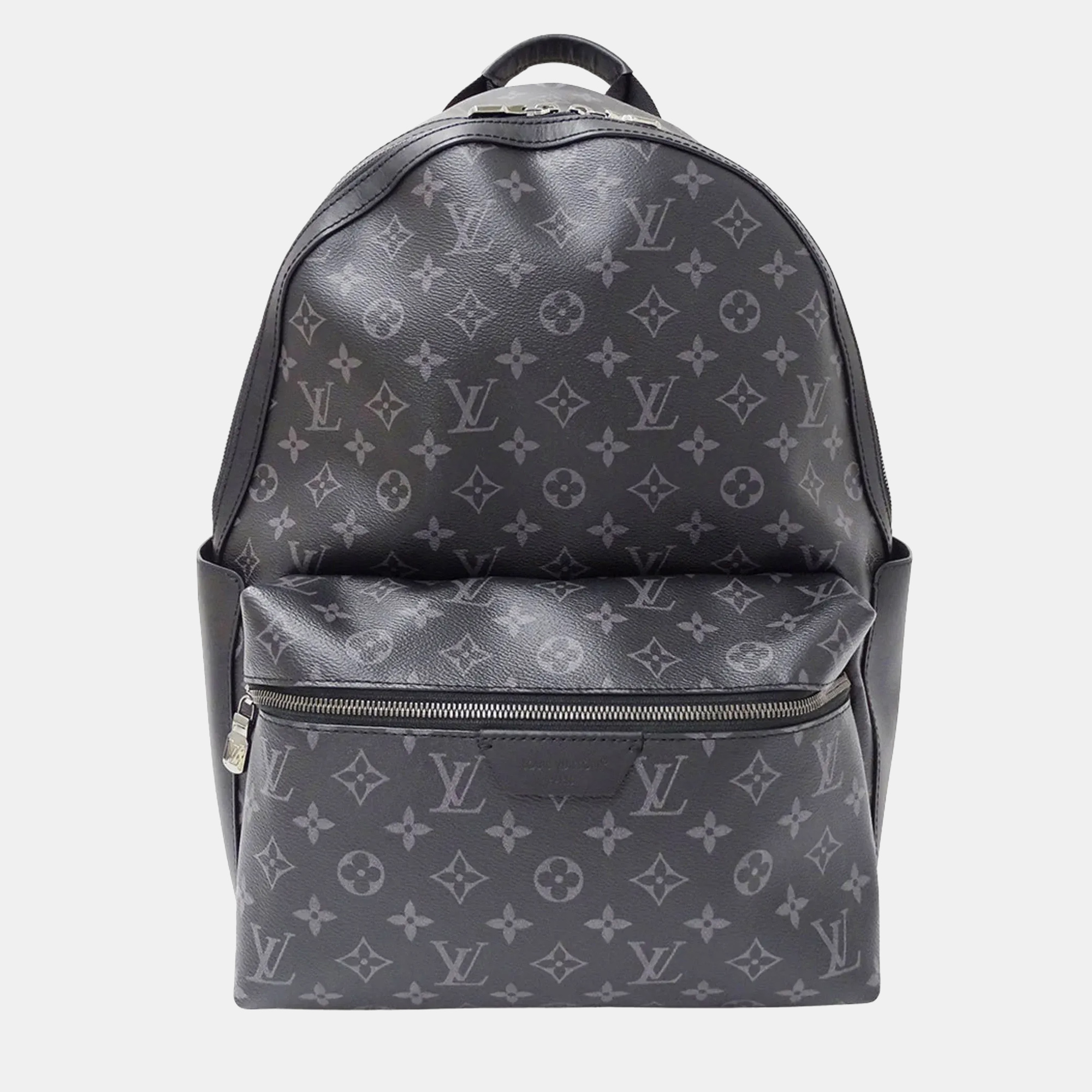 Pre-owned Louis Vuitton Black Monogram Eclipse Discovery Mm Backpack