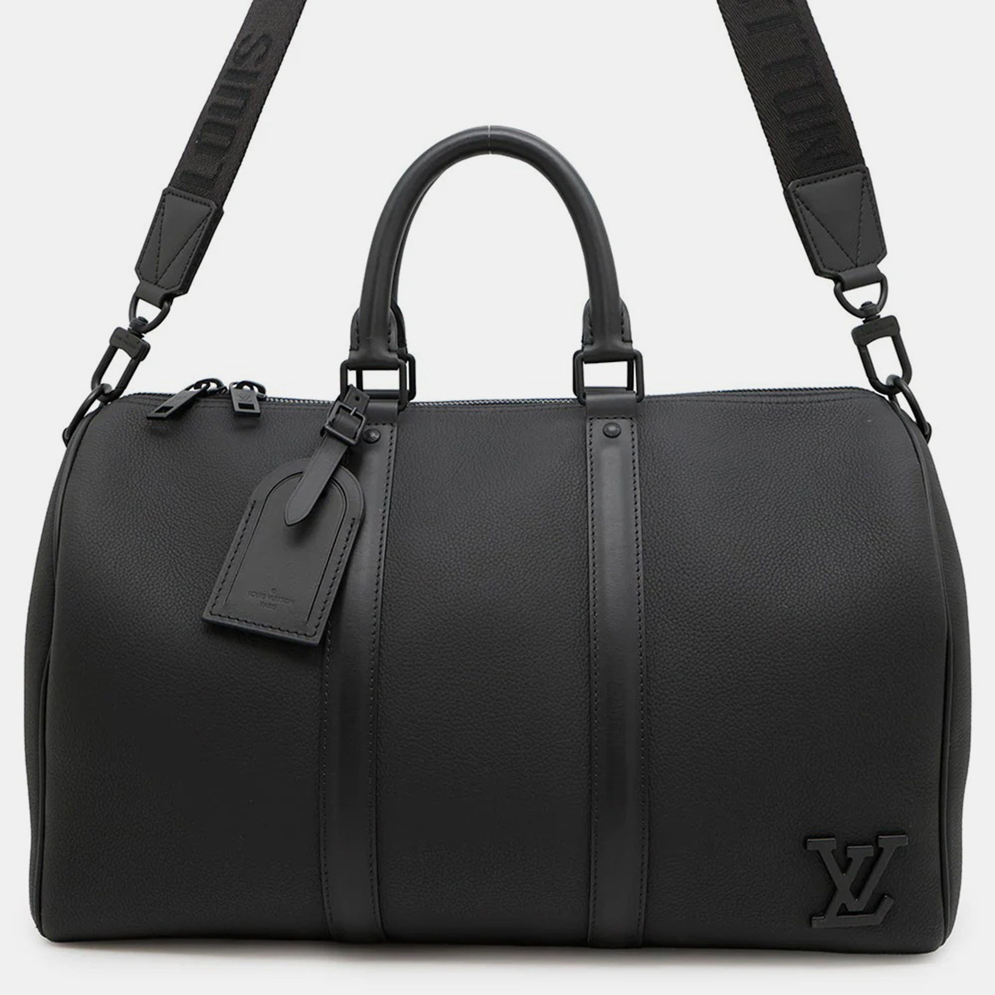 

Louis Vuitton Keepall Bandouliere 40 Noir Taurillon Leather Boston Bag, Black