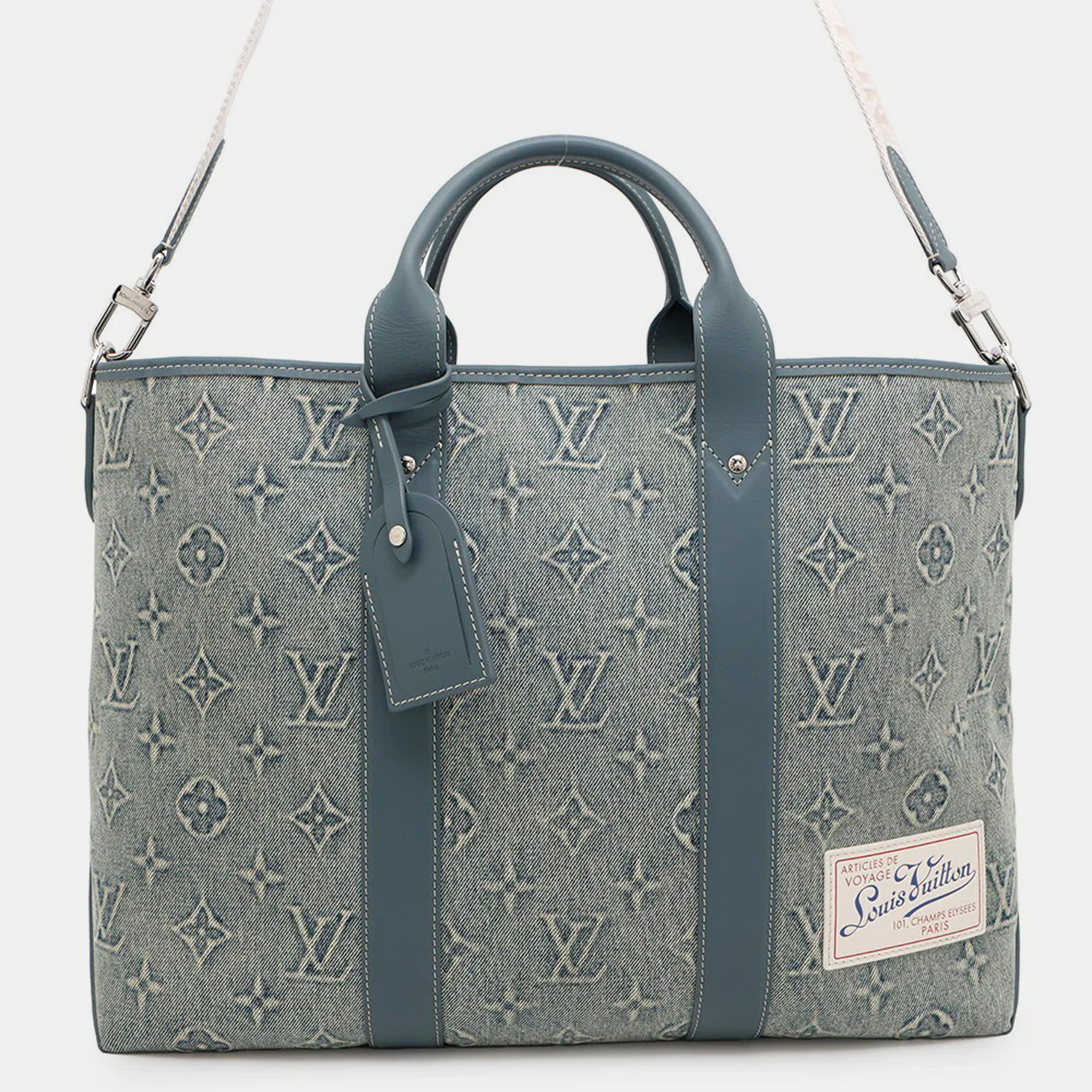 

Louis Vuitton Weekend Blue Monogram Washed Denim Tote Bag