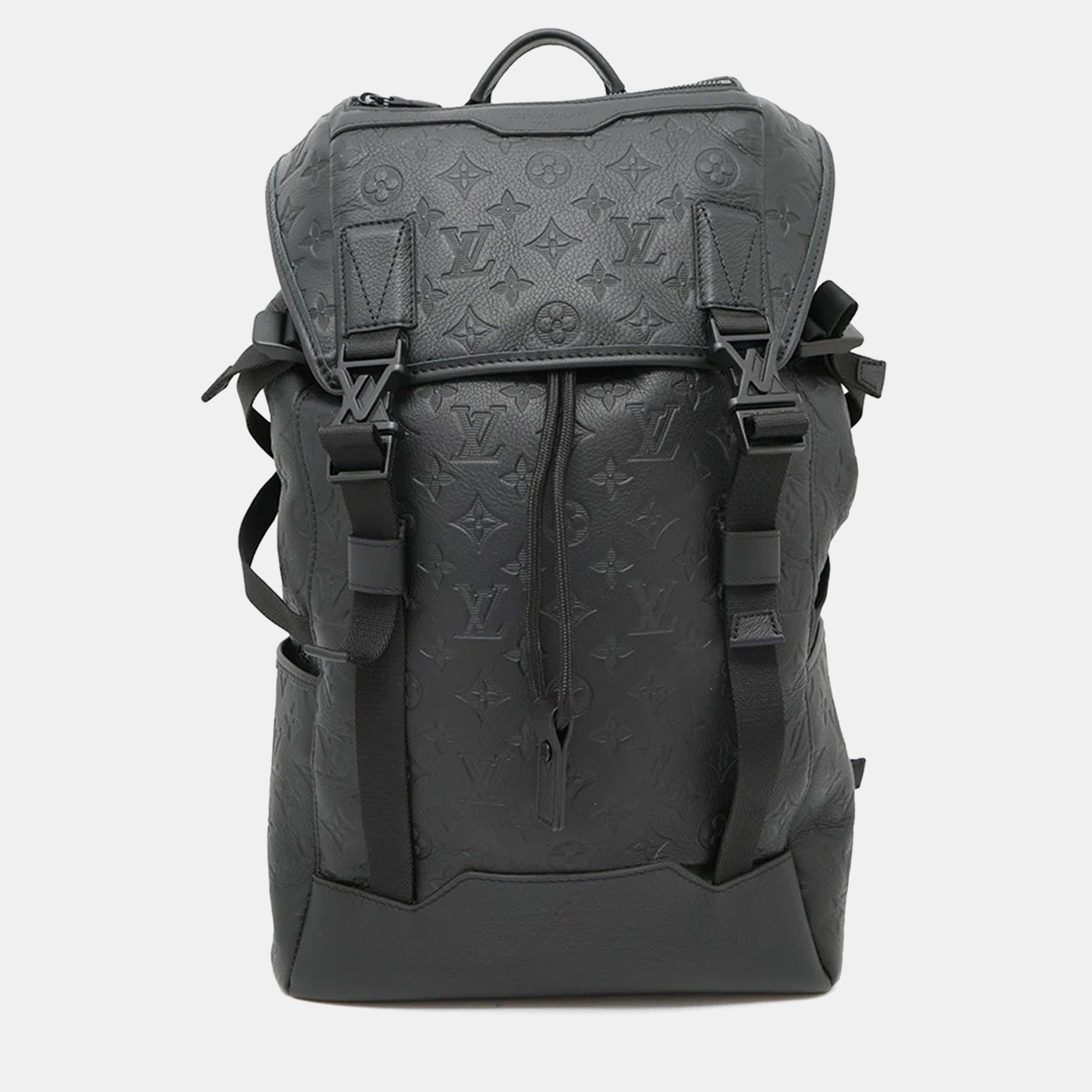 Pre-owned Louis Vuitton Good Away Black Monogram Shadow Leather Backpack