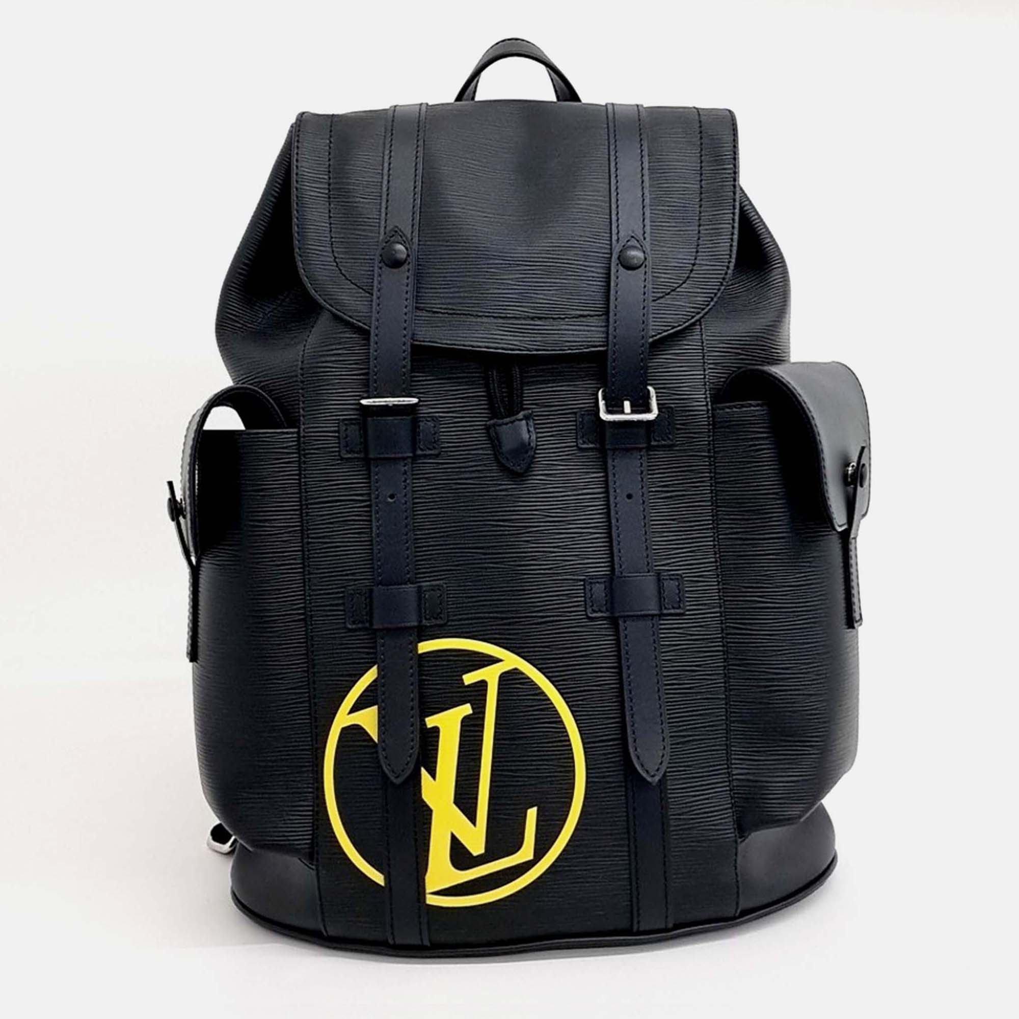

Louis Vuitton Black Leather Epi Christopher Backpack