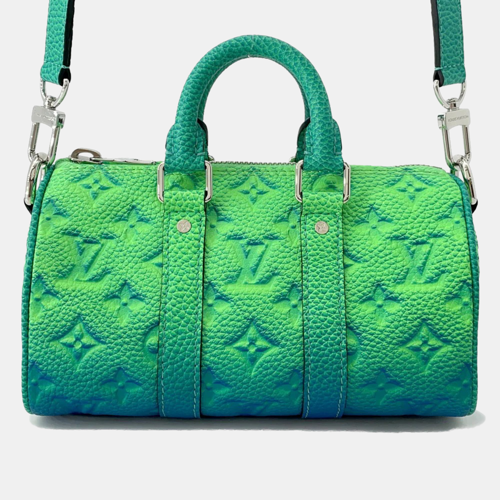 

Louis Vuitton Keepall Green Taurillon Leather Size