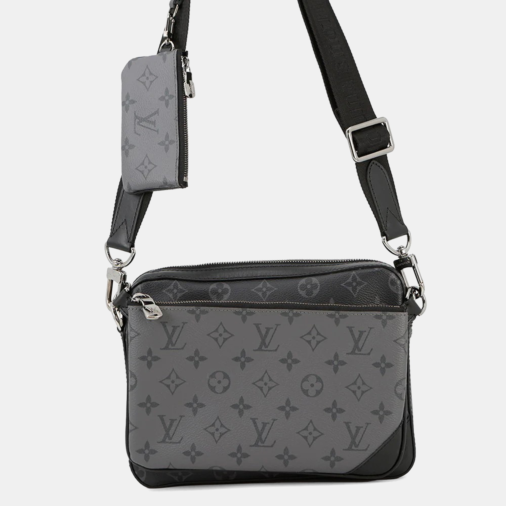 

Louis Vuitton Trio Messenger Noir Monogram Eclipse Canvas Crossbody Bag, Black