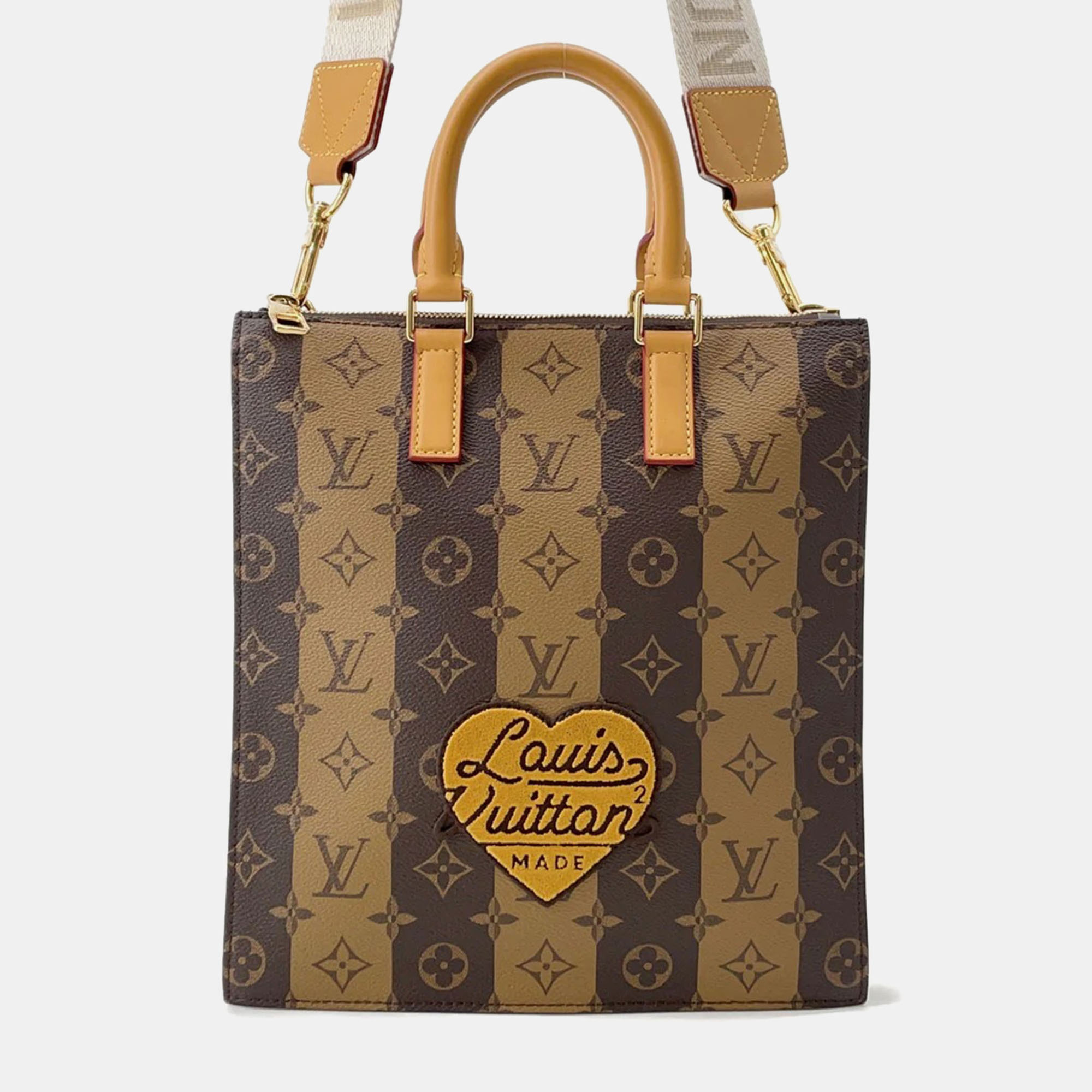 

Louis Vuitton Sac Plat Messenger Brown Monogram Stripe