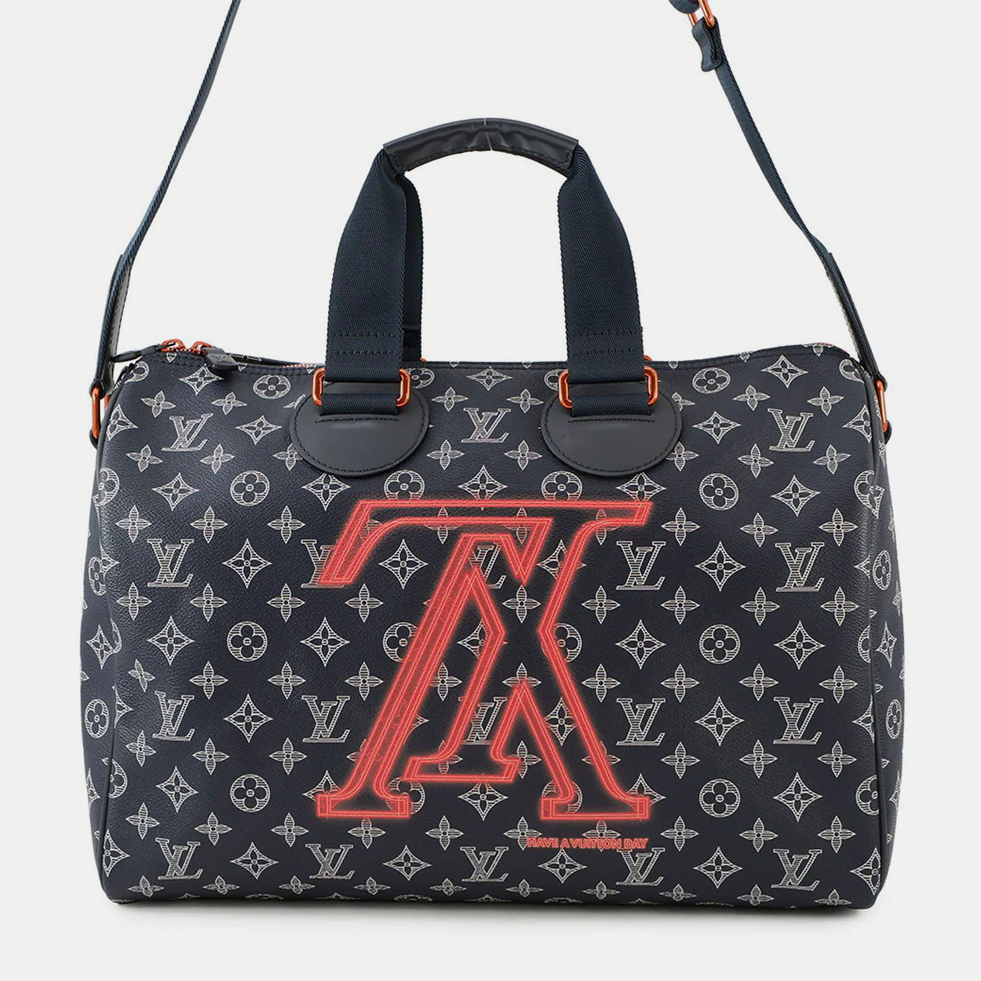 

Louis Vuitton Speedy Bandouliere Navy Monogram Ink Size, Navy blue