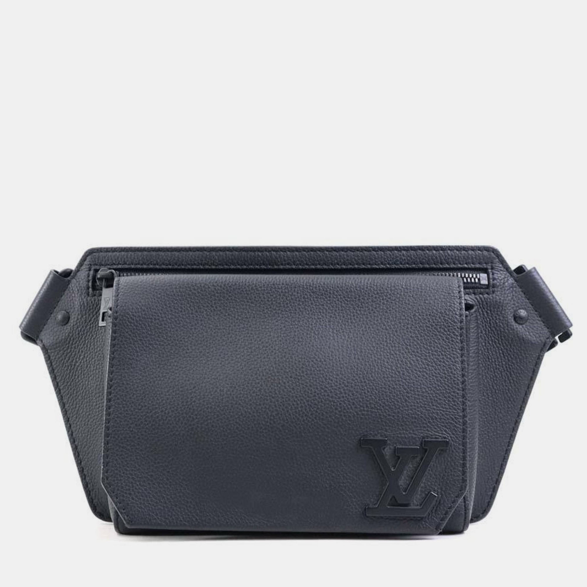 

Louis Vuitton Louis Vuitton Body Bag Lv Aerogram Take Off Sling Leather Black