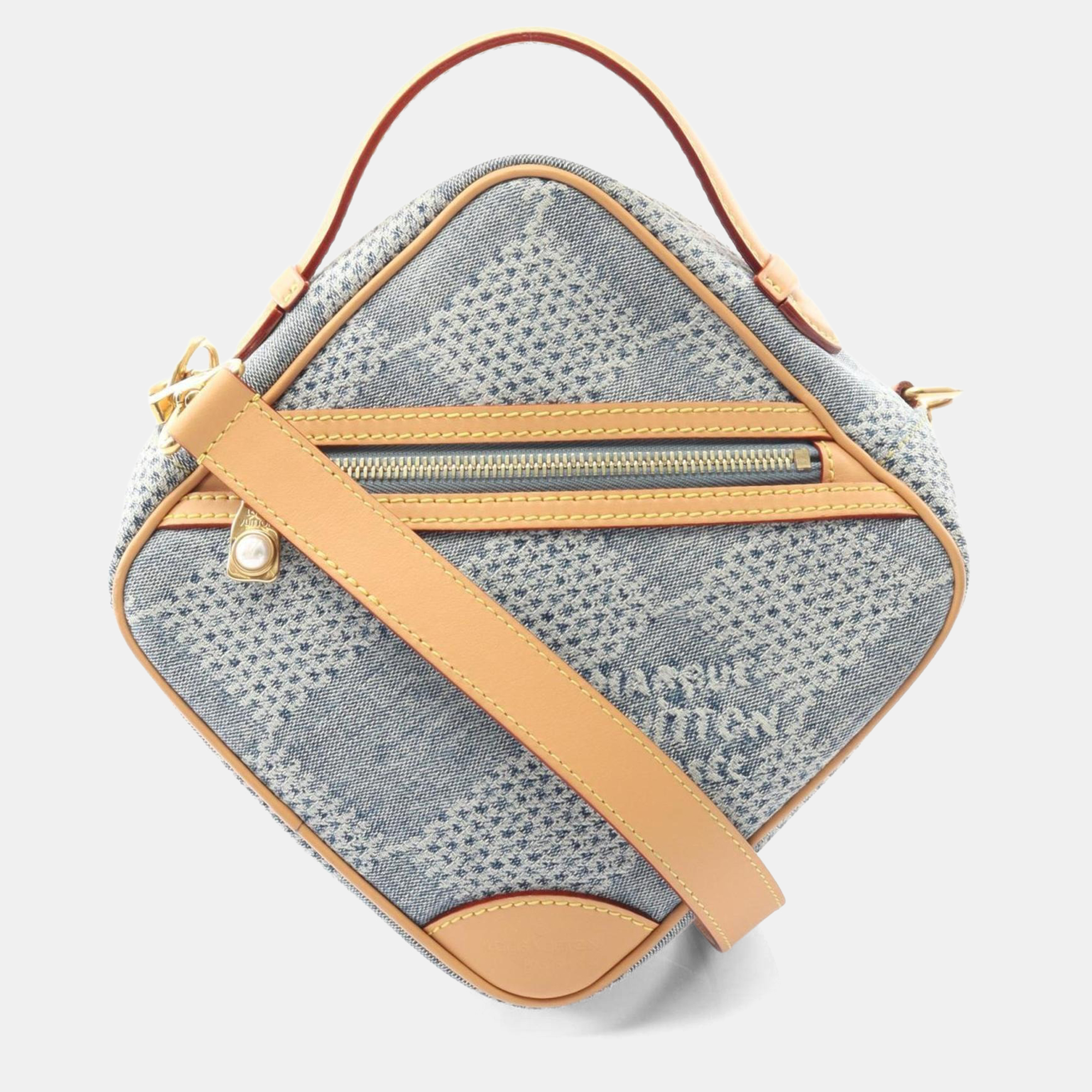 

Louis Vuitton Chess Messenger Damier Blue/Brown Denim Leather Handbag