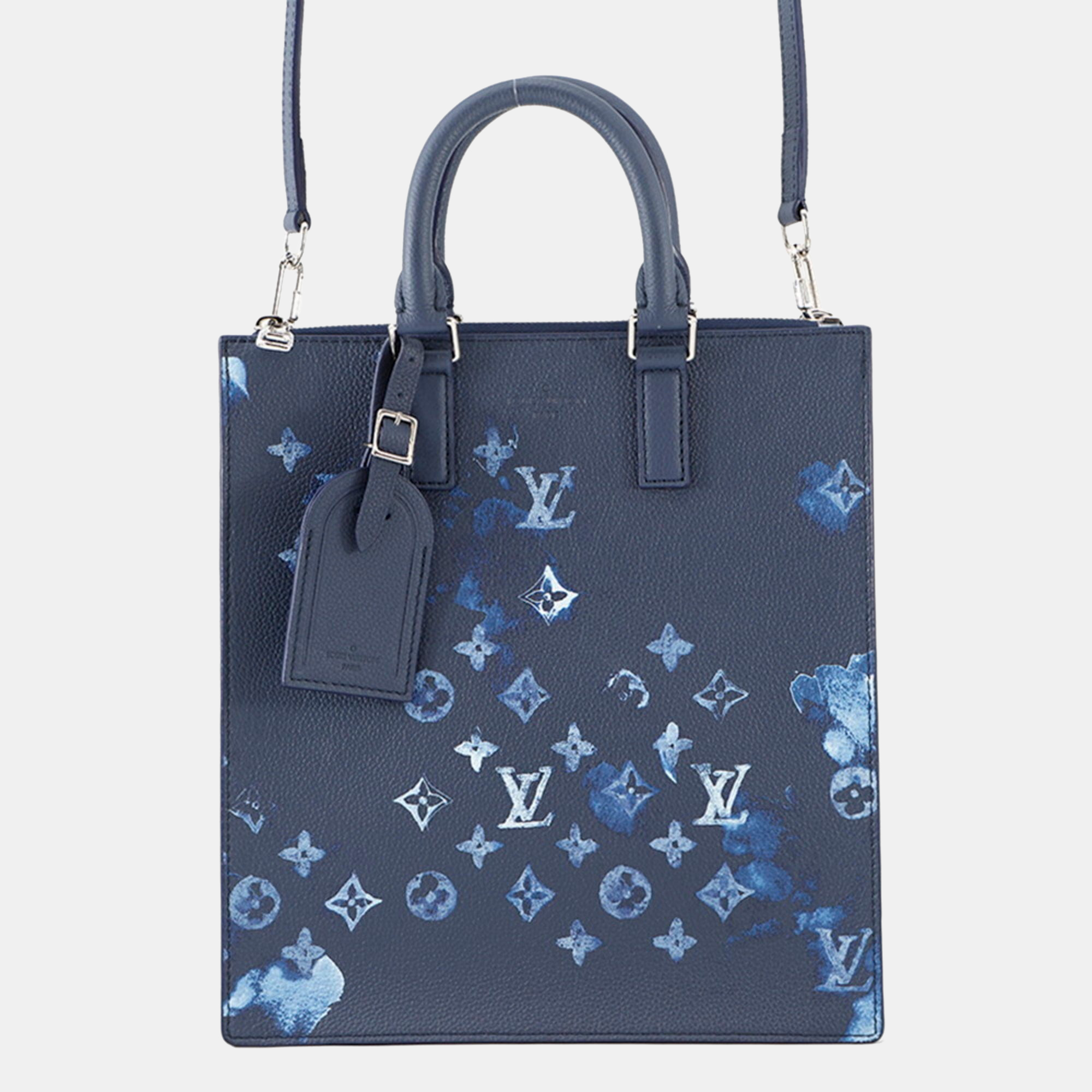 

Louis Vuitton Monogram Watercolor Sac Plat Handbag Shoulder Bag, Blue