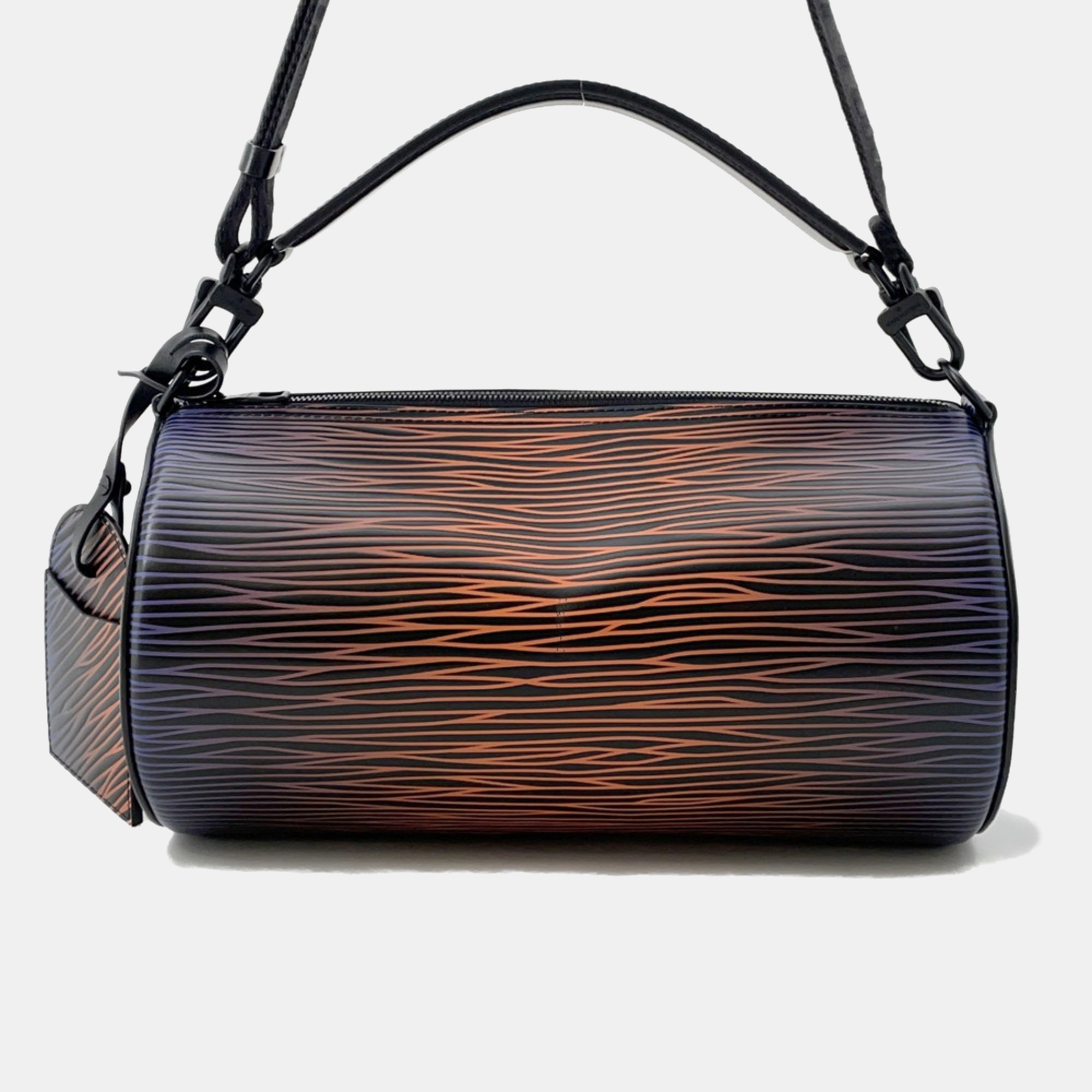 

Louis Vuitton Soft Polochon  Epi Calfskin Leather Shoulder Bag, Black