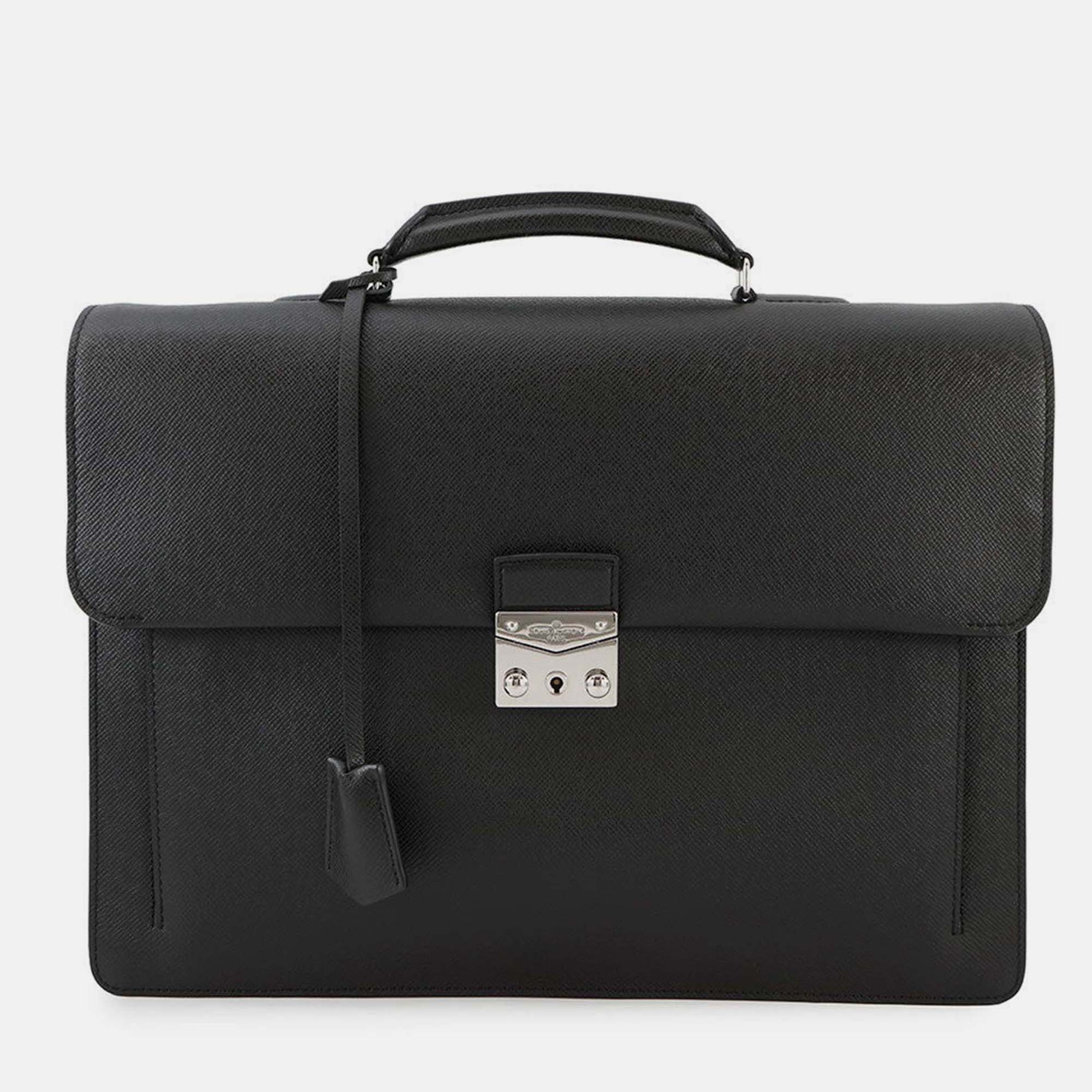 

Louis Vuitton Associe Cartable Noir Taiga Leather, Black