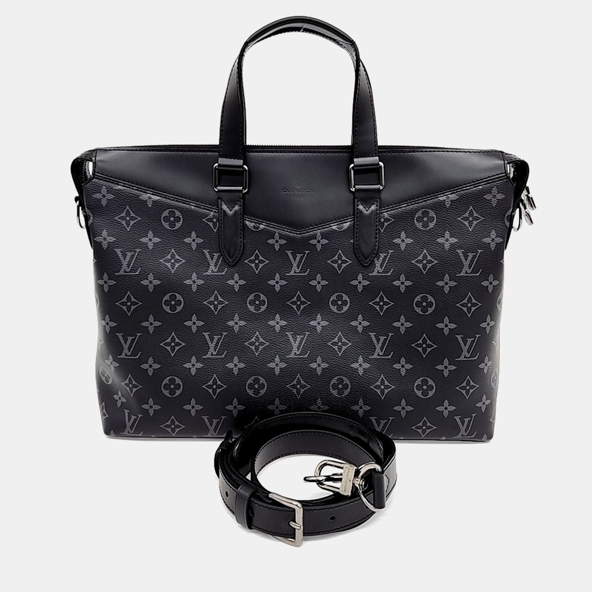 

Louis Vuitton Explorer Monogram Eclipse Canvas Briefcase, Black