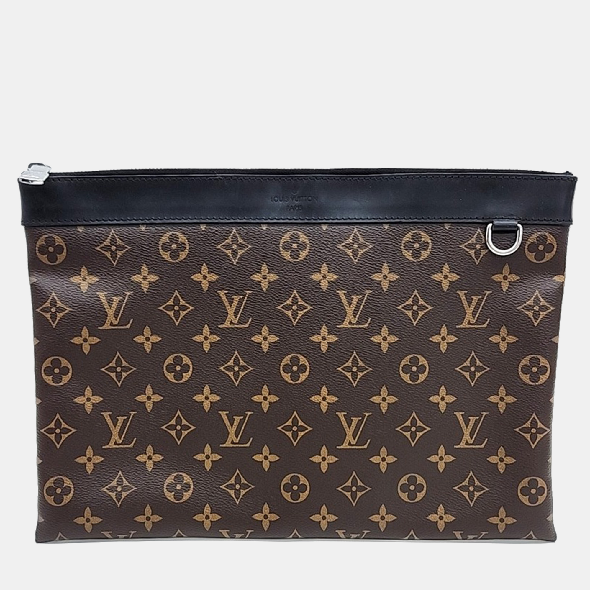 

Louis Vuitton Discovery Pochette GM Brown, Black Monogram Macassar Canvas Clutch Bag