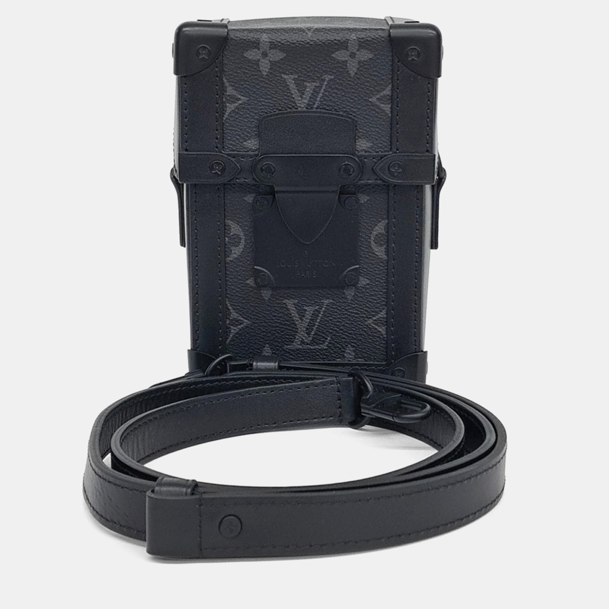 

Louis Vuitton Vertical Trunk Monogram Canvas Wallet on Chain Bag, Black