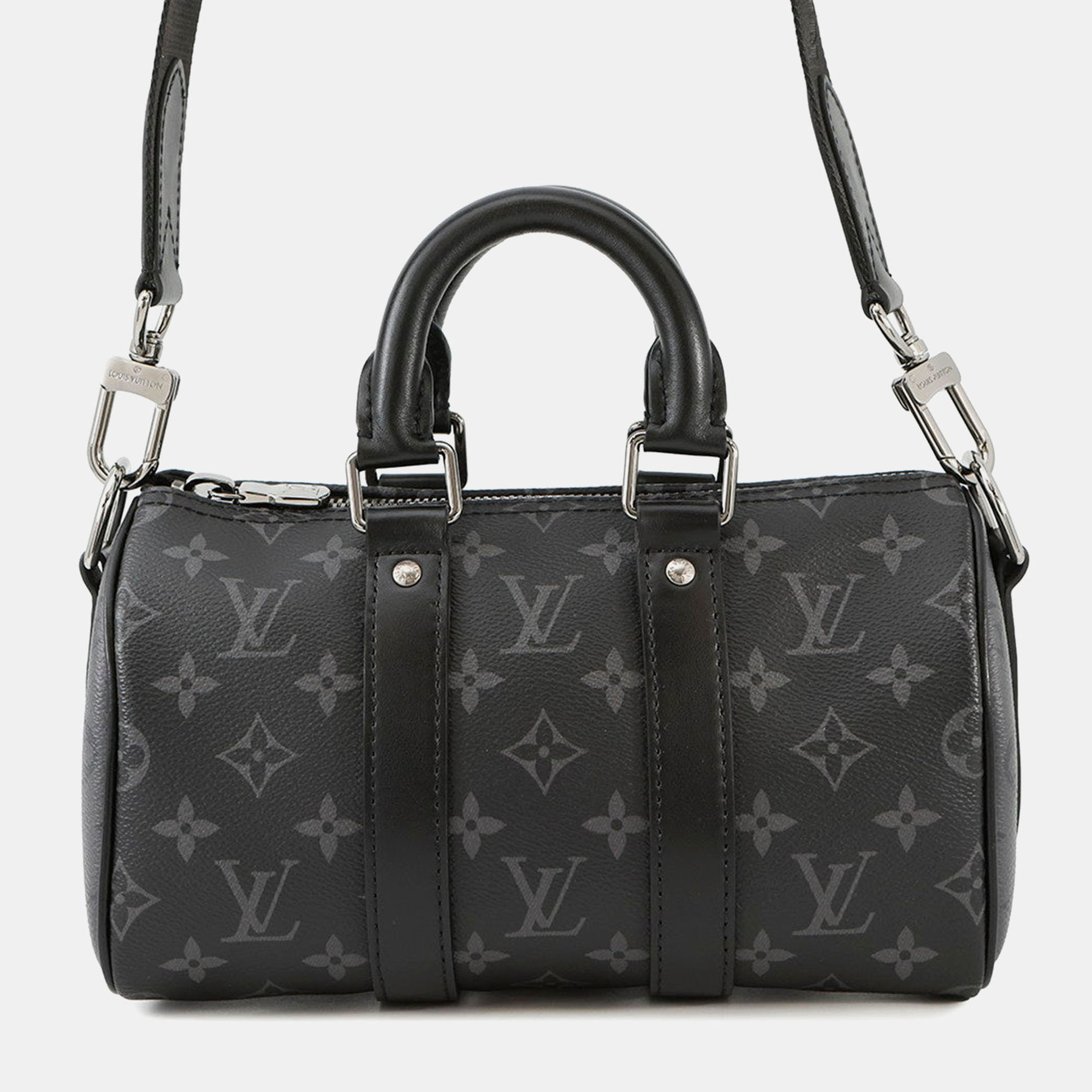 

Louis Vuitton Keepall Bandouliere Noir Monogram Eclipse Monogram Eclipse Reverse Size, Black