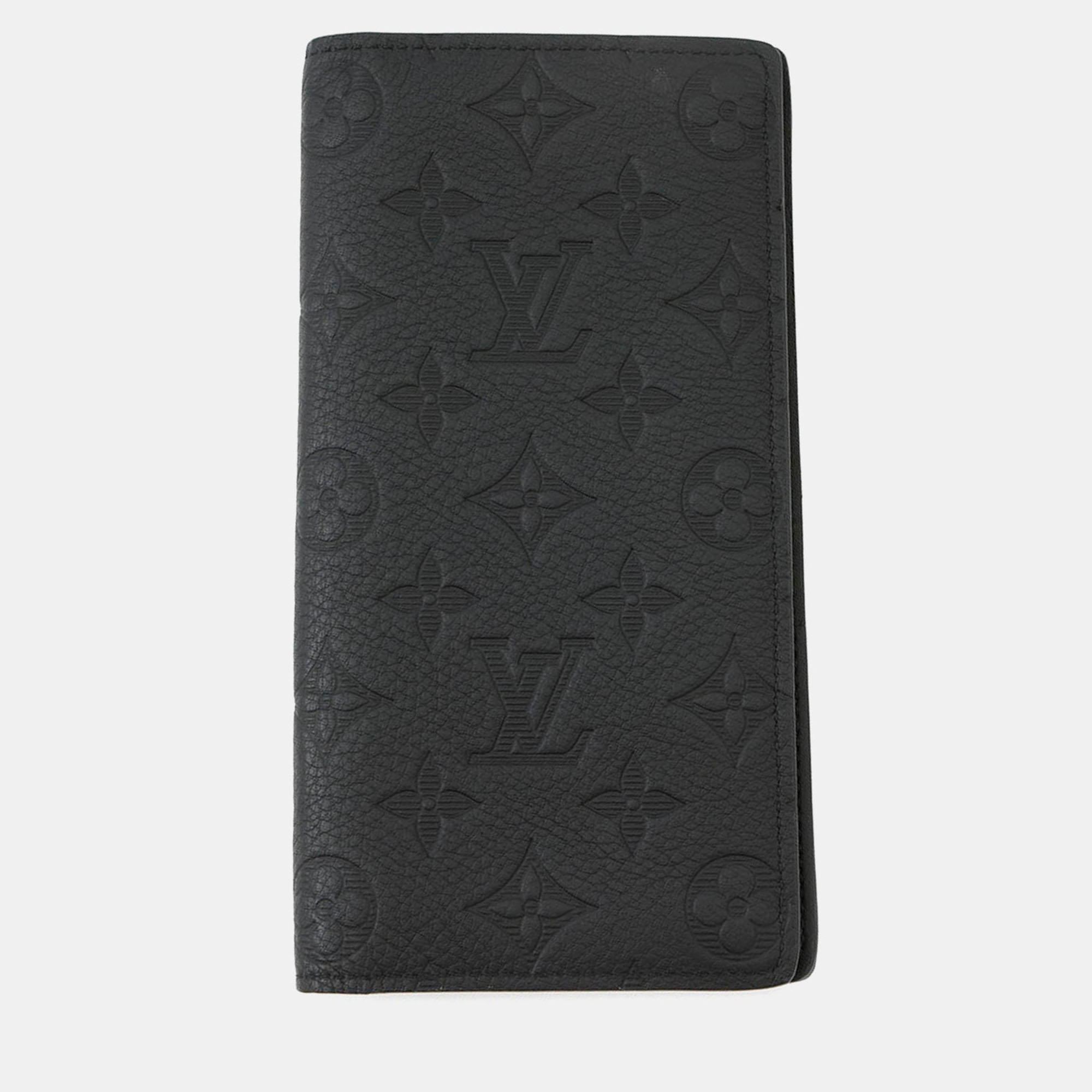 

Louis Vuitton Portefeuille Brazza Noir Monogram Shadow, Black