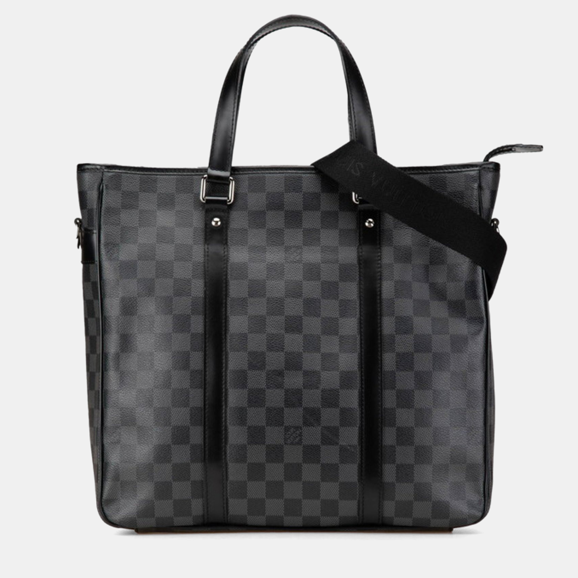 

Louis Vuitton Damier Graphite Tadao Pm Handbag Shoulder Bag Black Pvc Leather