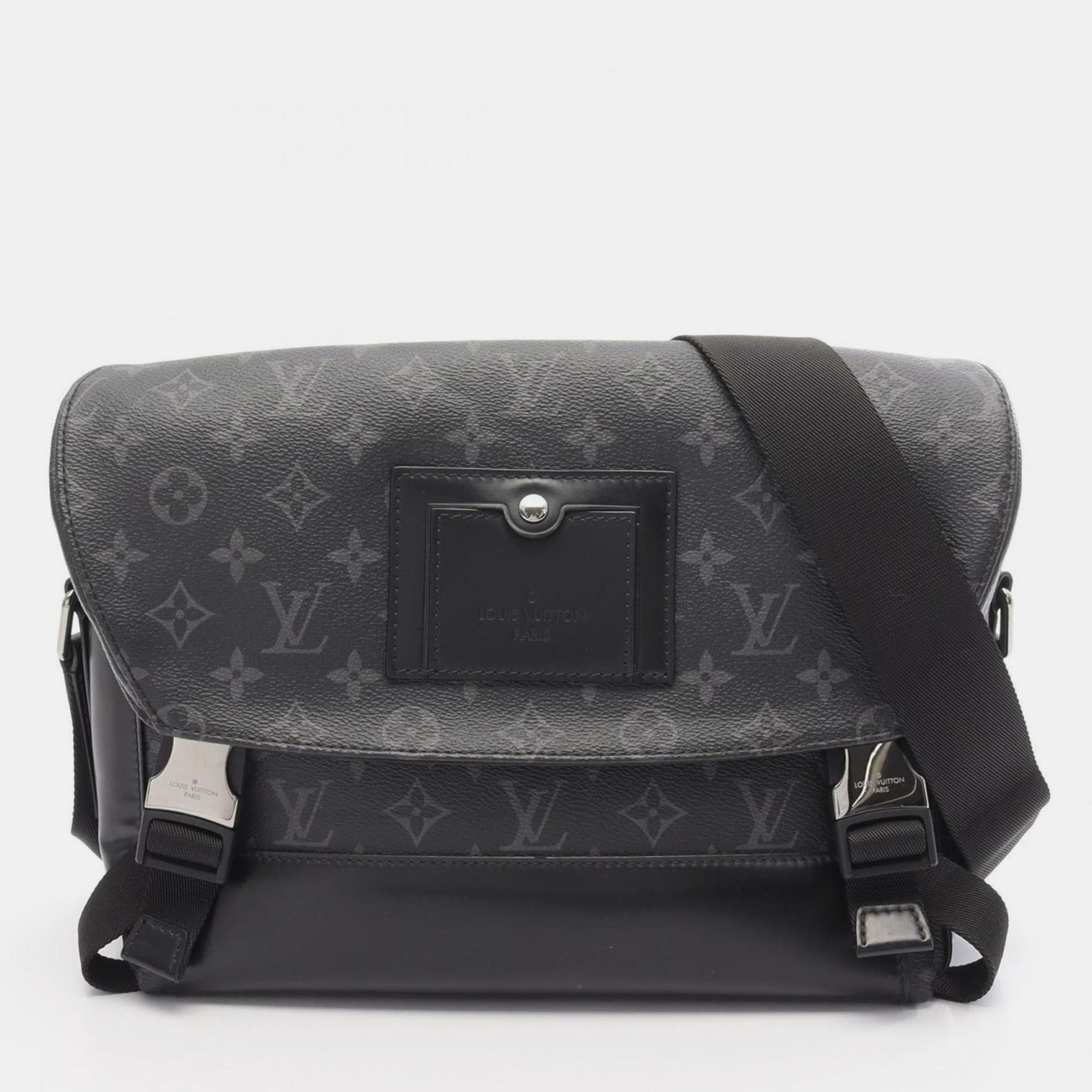

Louis Vuitton Messenger Voyage Pm Shoulder Bag In Monogram Eclipse Coated Canvas And Leather Black