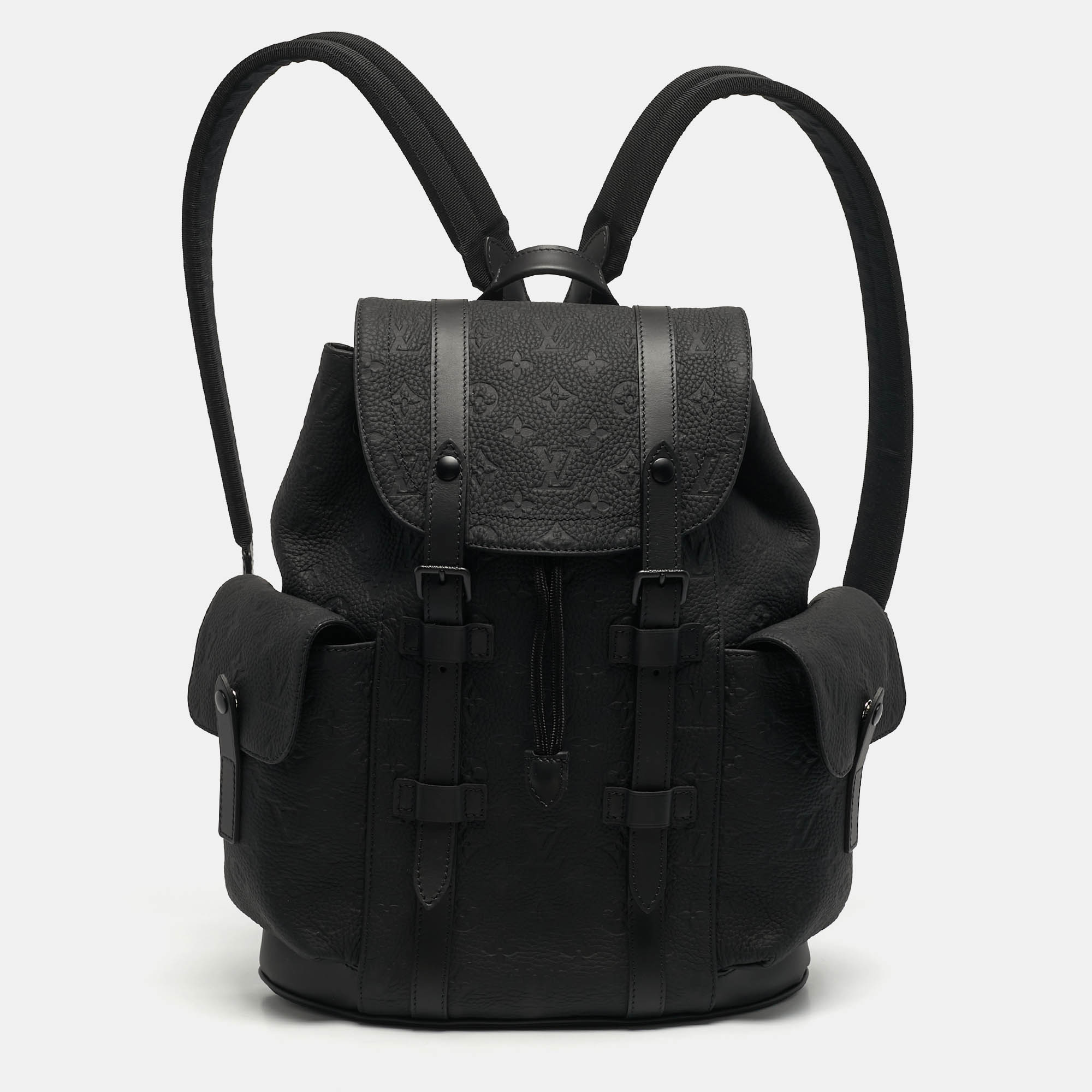 

Louis Vuitton Christopher PM Black Empreinte Leather Backpack