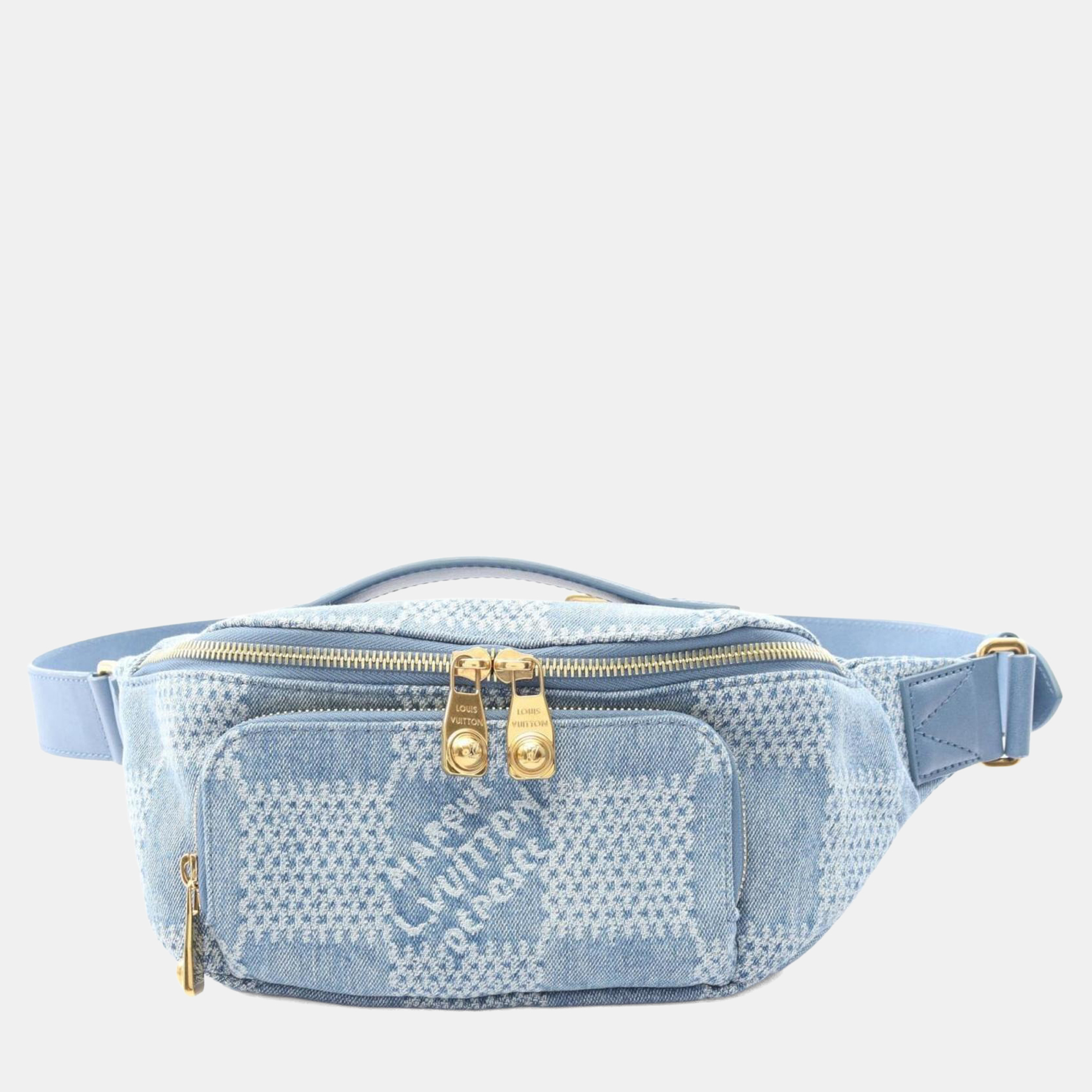 

Louis Vuitton Rush Bum Bag Waist Body Denim Damier Blue