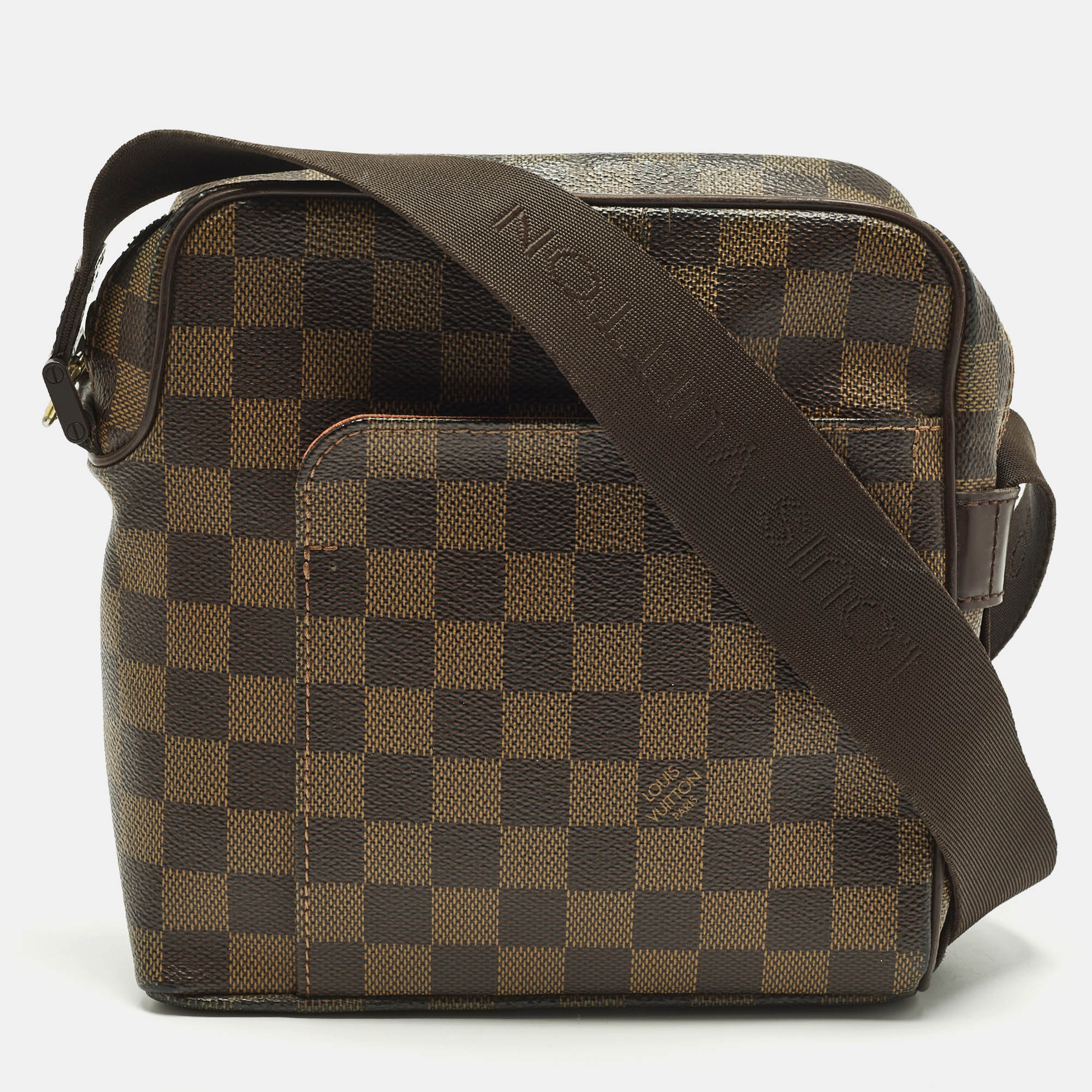 

Louis Vuitton Olav PM Damier Ebene Canvas Messenger Bag, Brown
