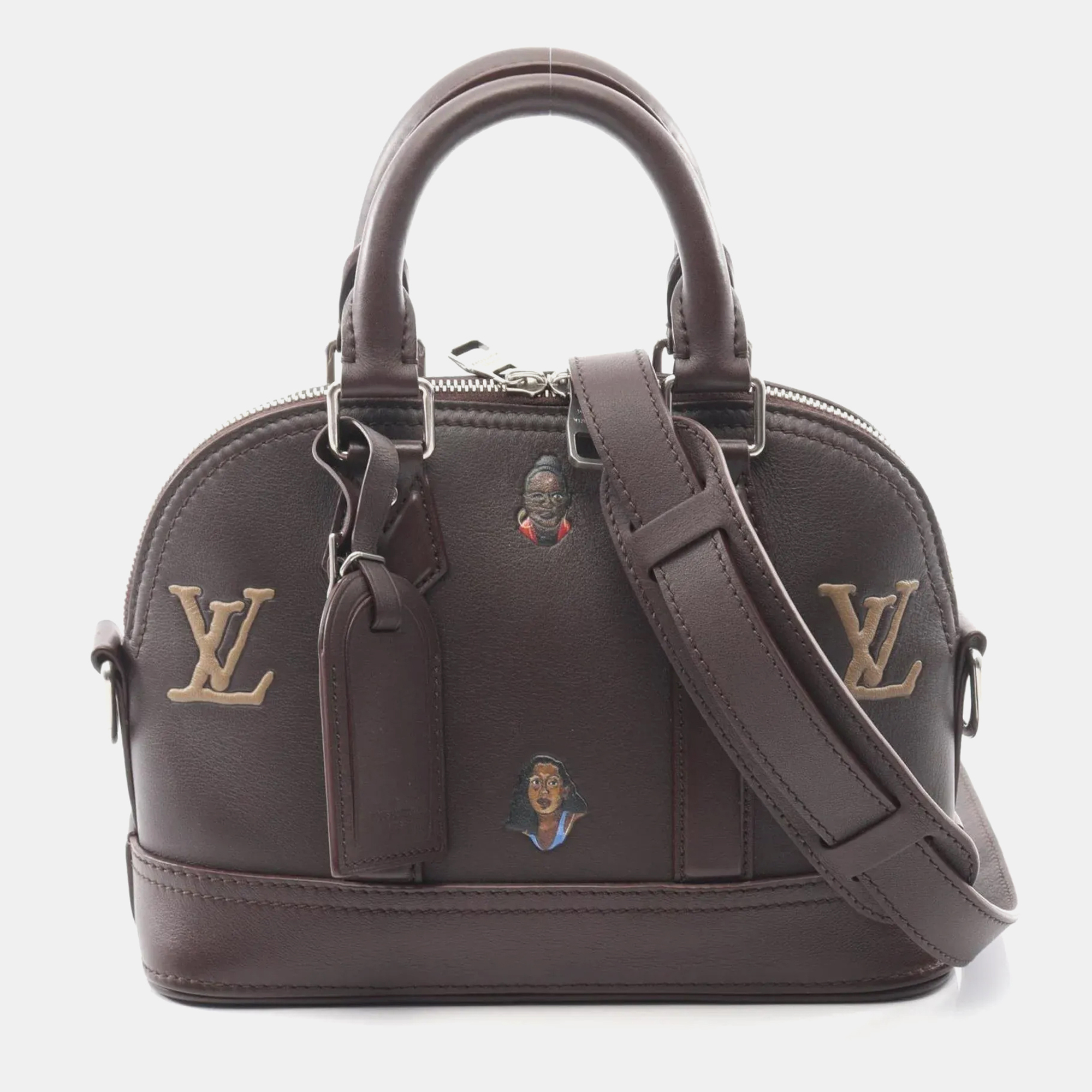 

Louis Vuitton Alma 25 Henry Taylor Handbag Leather Brown Multicolor