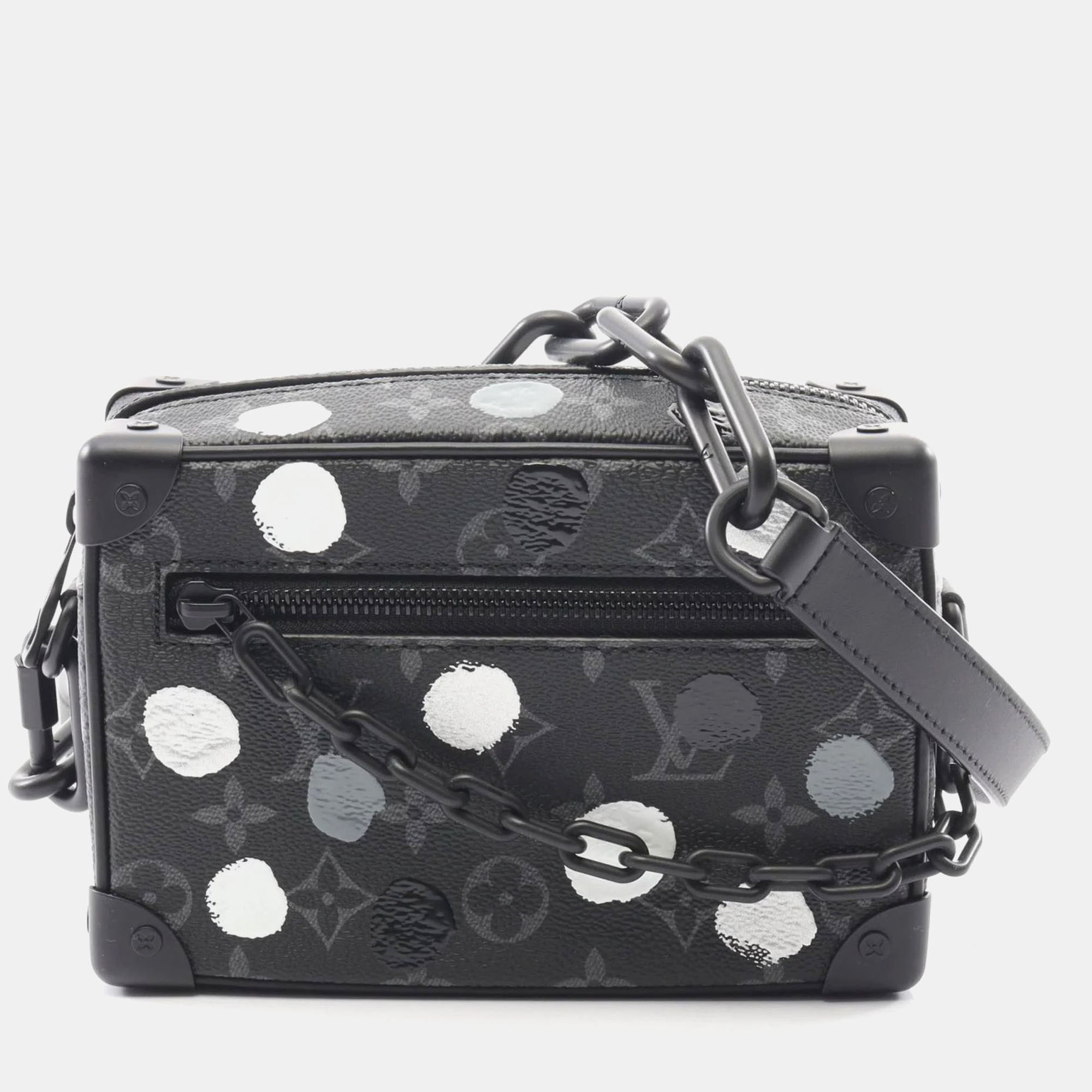 

Louis Vuitton Lv X Yk Mini Soft Trunk Monogram Eclipse Shoulder Bag In Coated Canvas And Leather Black