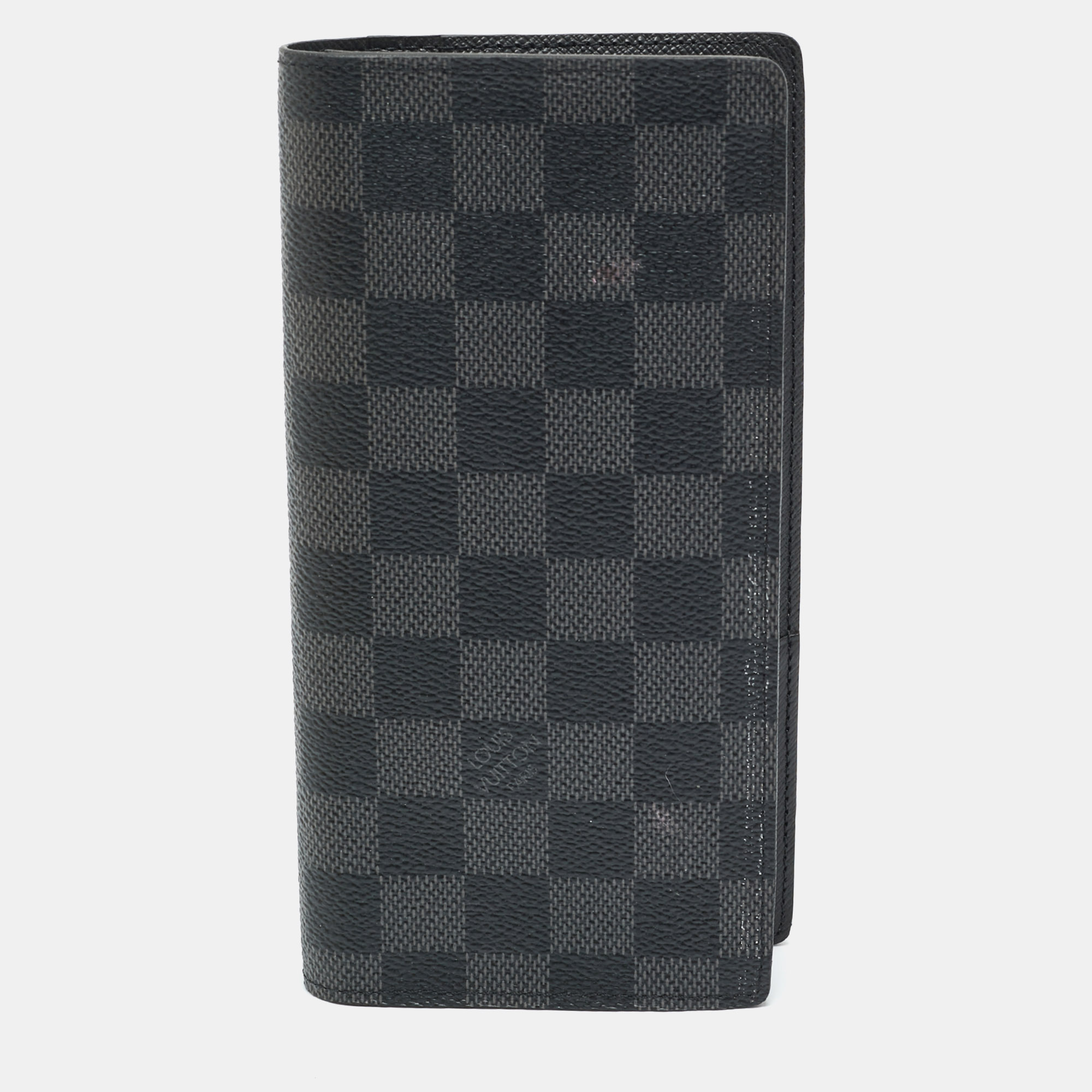 

Louis Vuitton Brazza Damier Graphite Canvas Wallet, Black