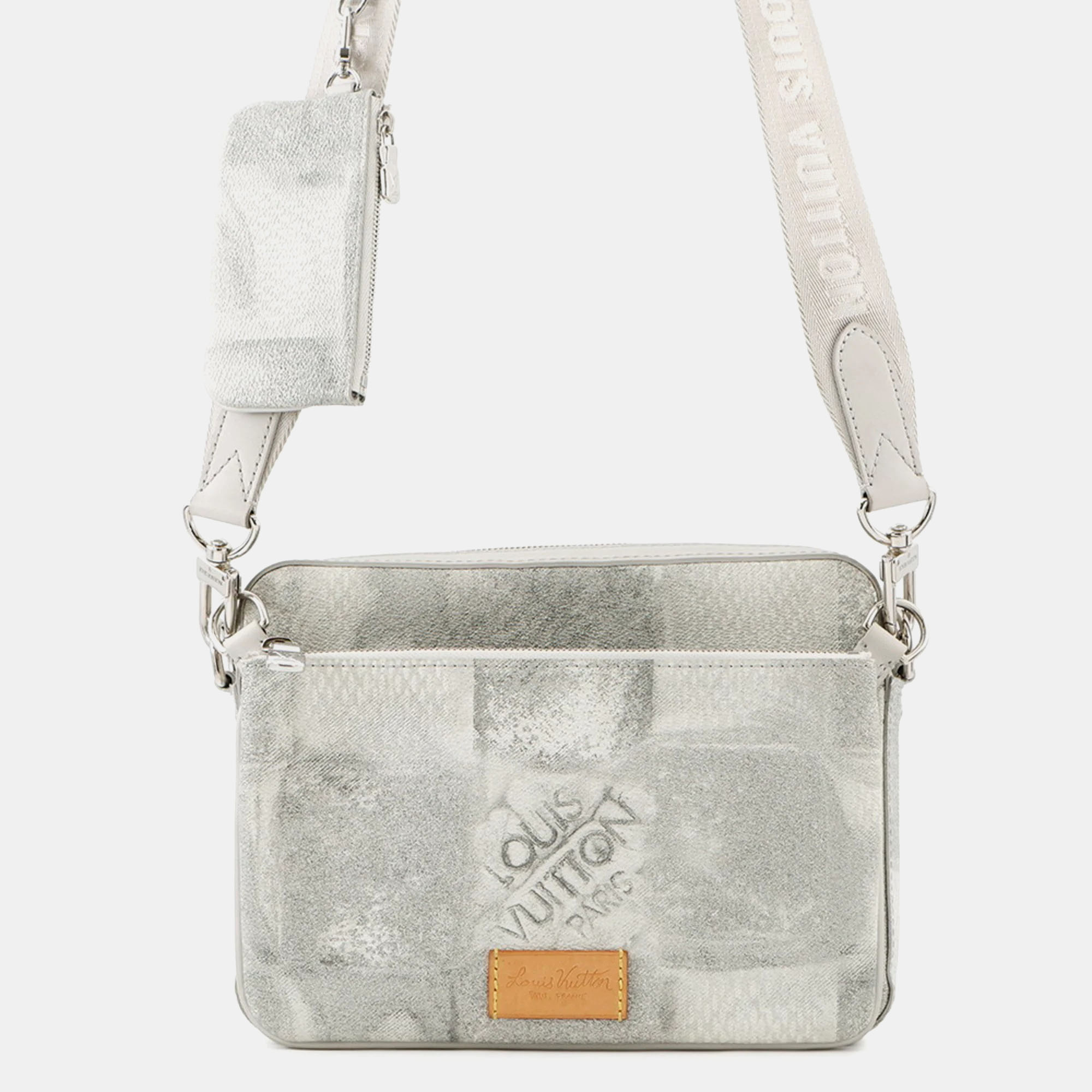 

Louis Vuitton Damier Salt Trio Shoulder Bag, Grey