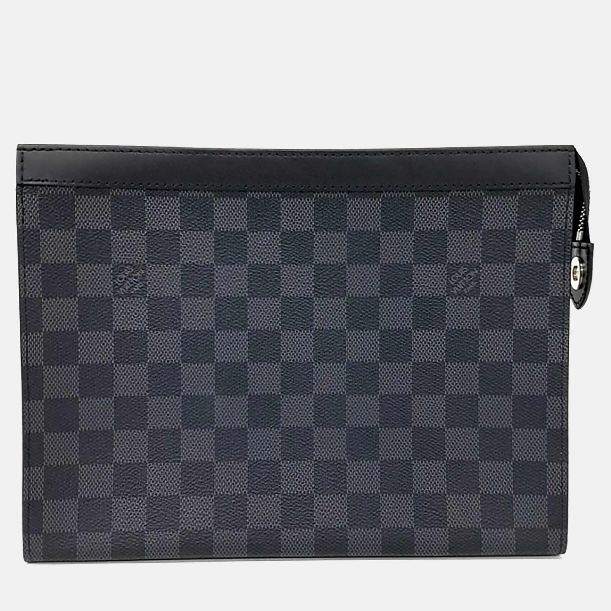 

Louis Vuitton Black PVC Graphite Pochette Voyage MM