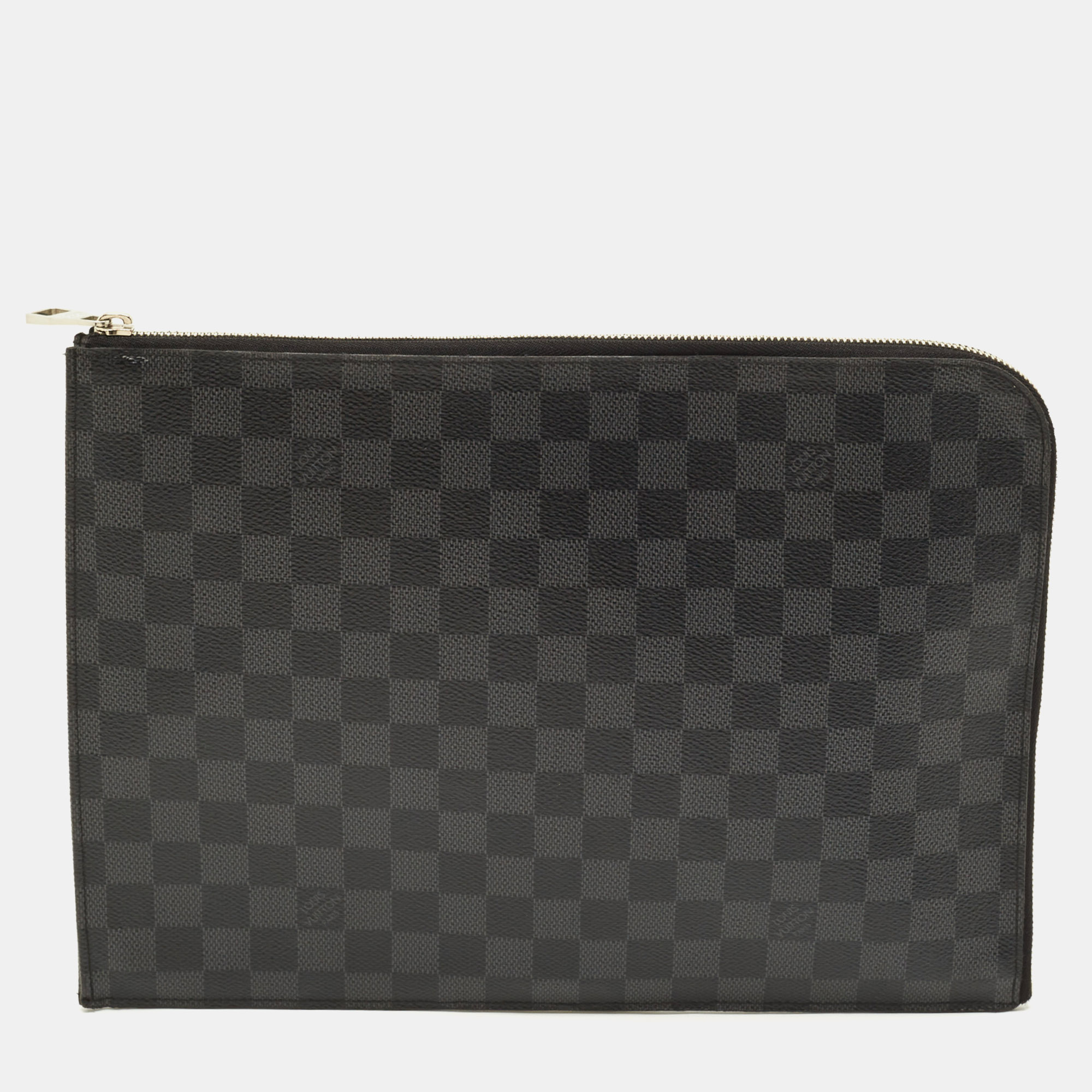 

Louis Vuitton Damier Graphite Canvas Pochette Jour GM Clutch, Grey