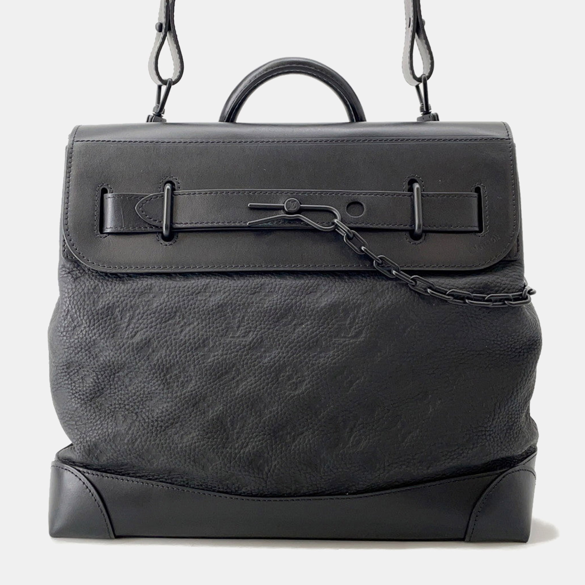 

Louis Vuitton Steamer Noir Monogram Taurillon Size Pm, Black