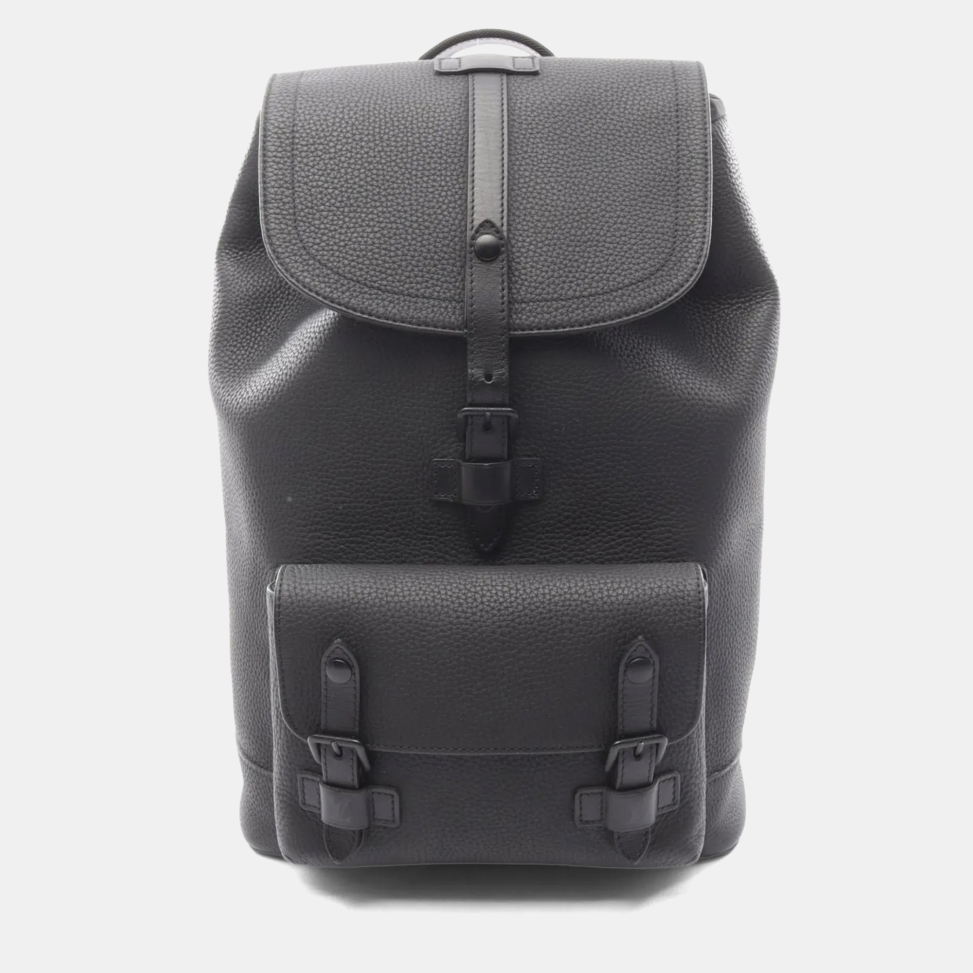 

Louis Vuitton Christopher Slim Black Leather Backpack