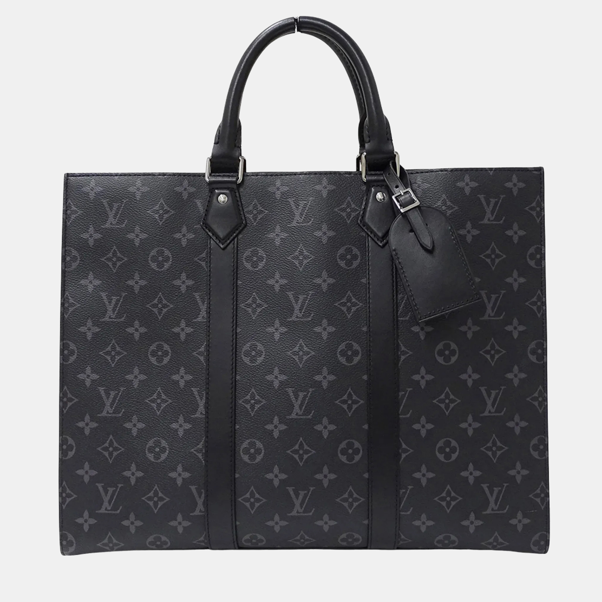 

Louis Vuitton Monogram Eclipse Tote Bag/Handbag 2-Way Sac Plat 24H Black