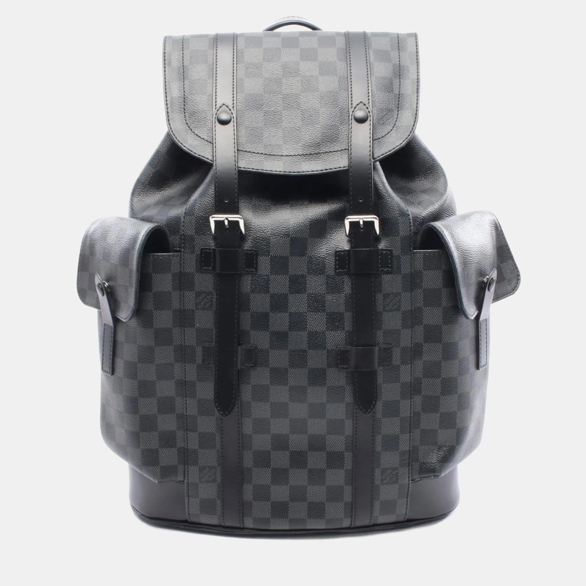 

Louis Vuitton Christopher Pm Backpack Coated Canvas And Leather With Damier Graphite Pattern Black