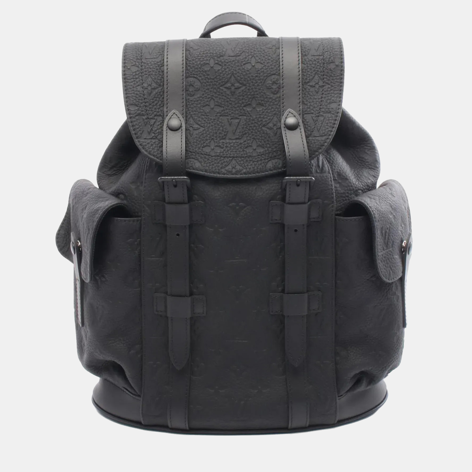 

Louis Vuitton Christopher Pm Backpack Monogram Taurillon Leather Black