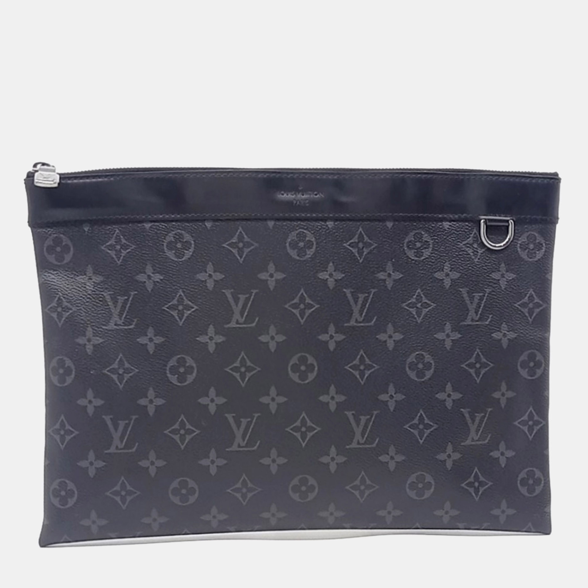 

Louis Vuitton Black Canvas Eclipse Pochette Clutch
