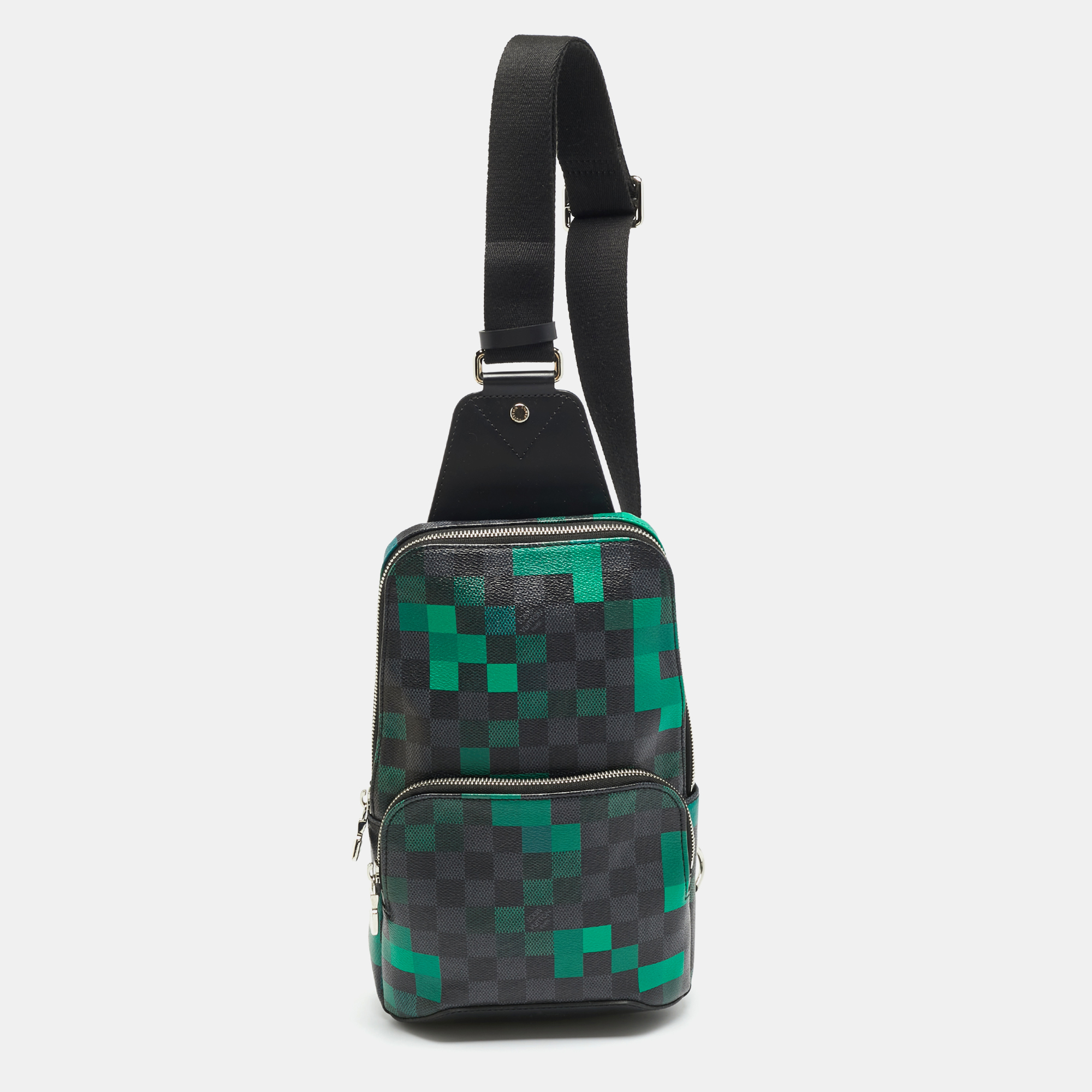

Louis Vuitton Avenue Green Damier Graphite Pixel Canvas Slingbag